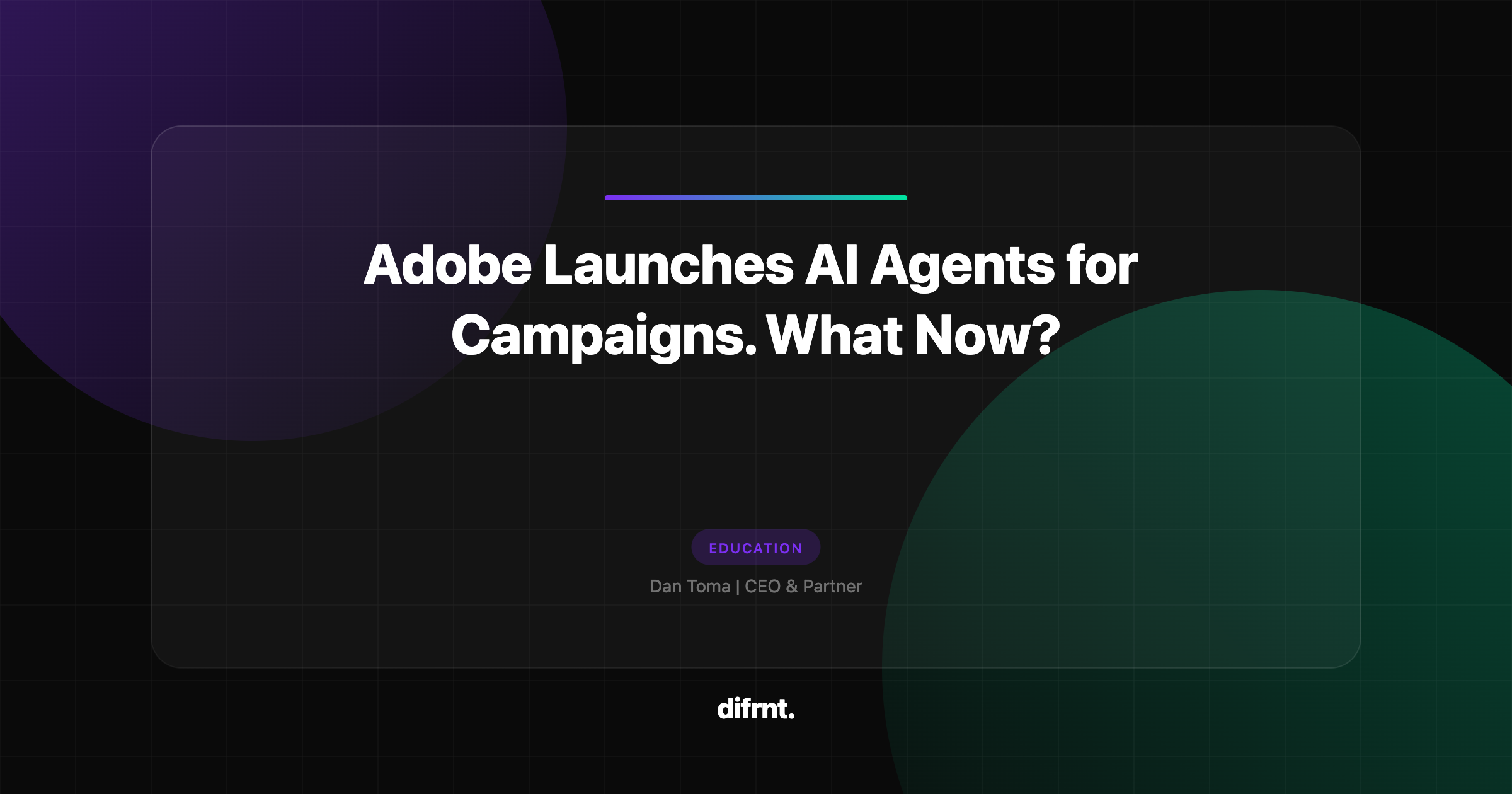 Adobe CX Enterprise platform with AI agents for marketing campaign orchestration