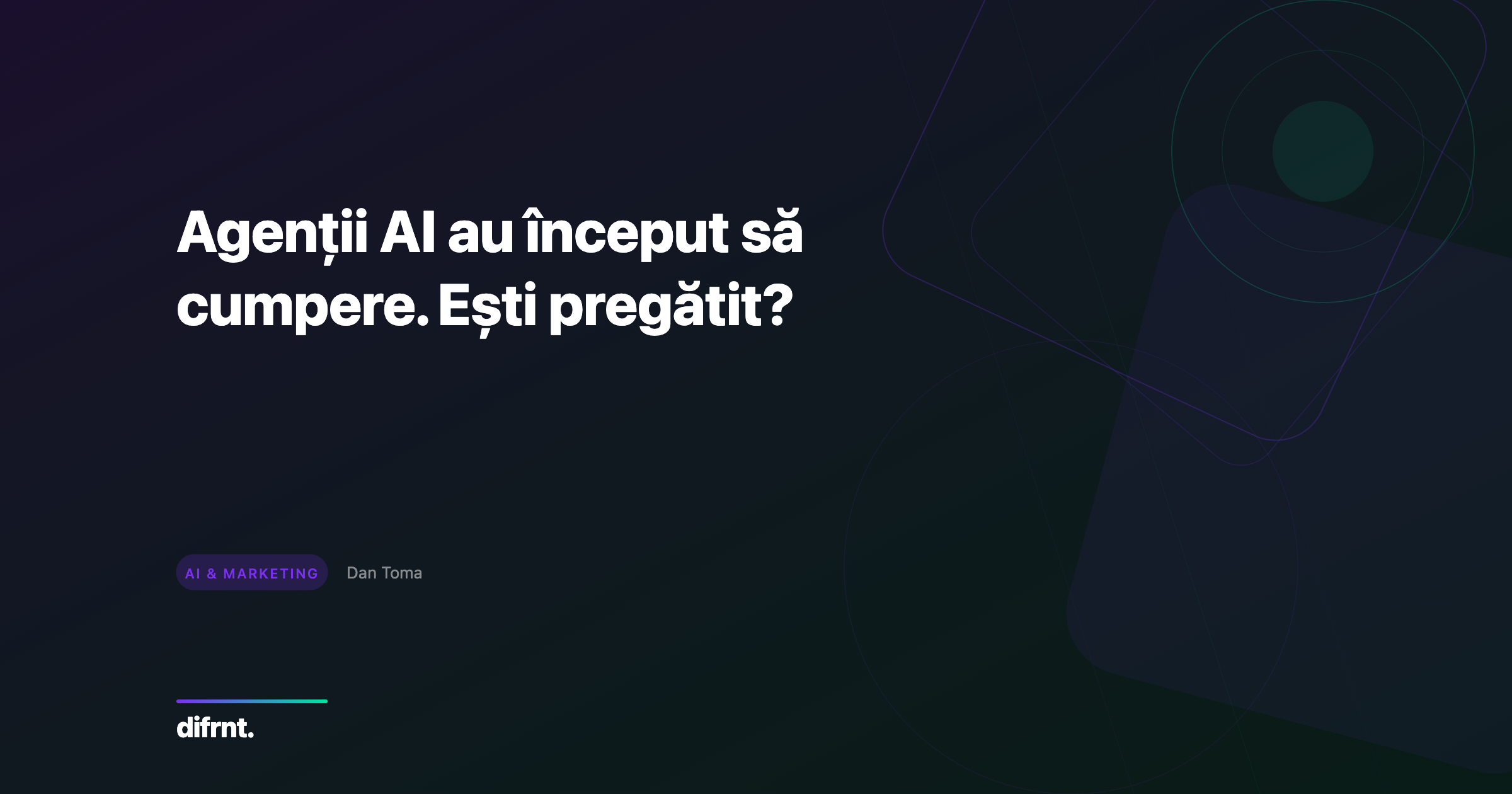 Ilustrație cu rețea de conexiuni digitale reprezentând agenți AI ca canal de distribuție pentru site-uri web