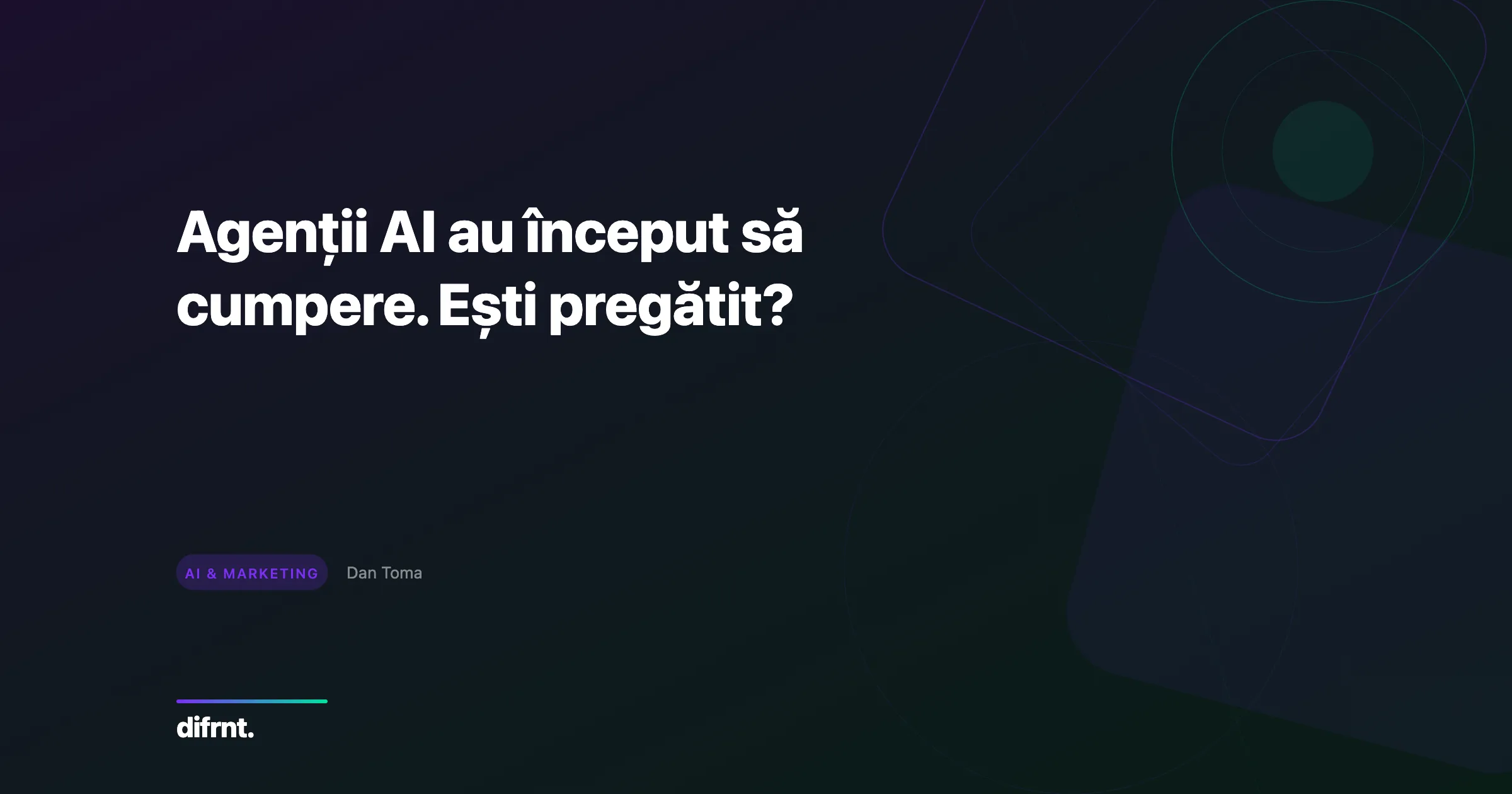 Ilustrație cu rețea de conexiuni digitale reprezentând agenți AI ca canal de distribuție pentru site-uri web