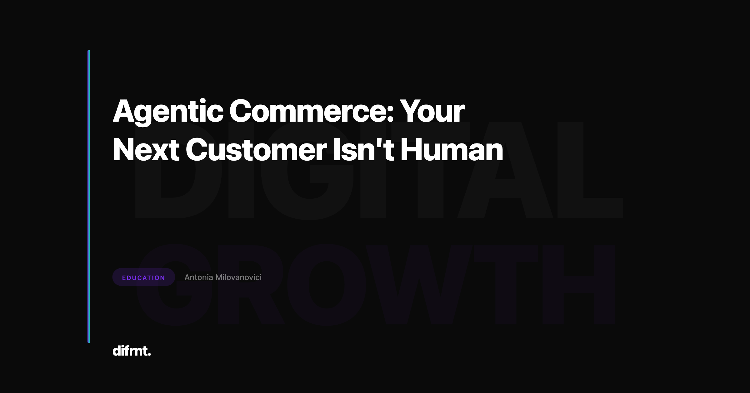 Agentic commerce and how e-commerce changes when AI becomes the customer