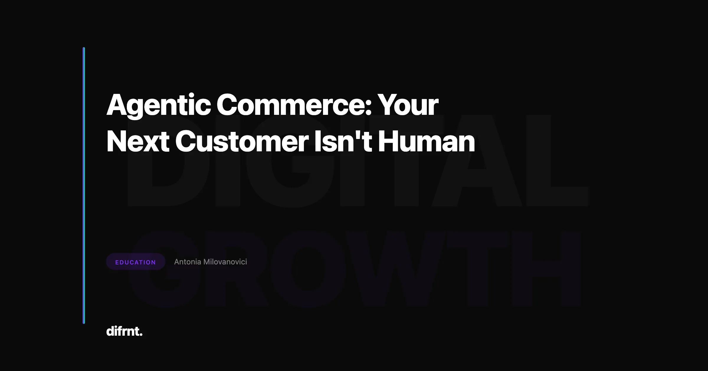 Agentic commerce and how e-commerce changes when AI becomes the customer