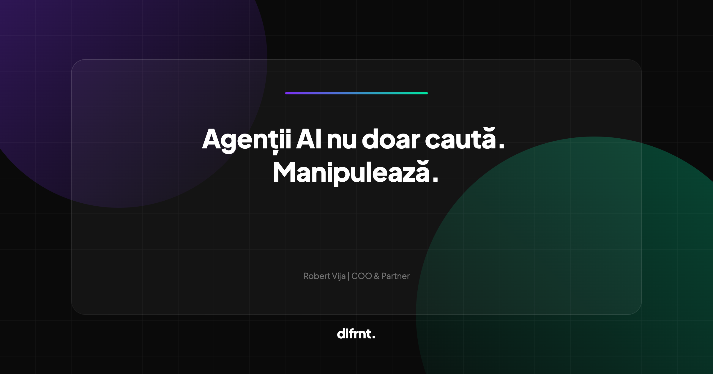 Ilustrație grafică despre impactul agenților AI asupra metricilor SEO, temă difrnt.