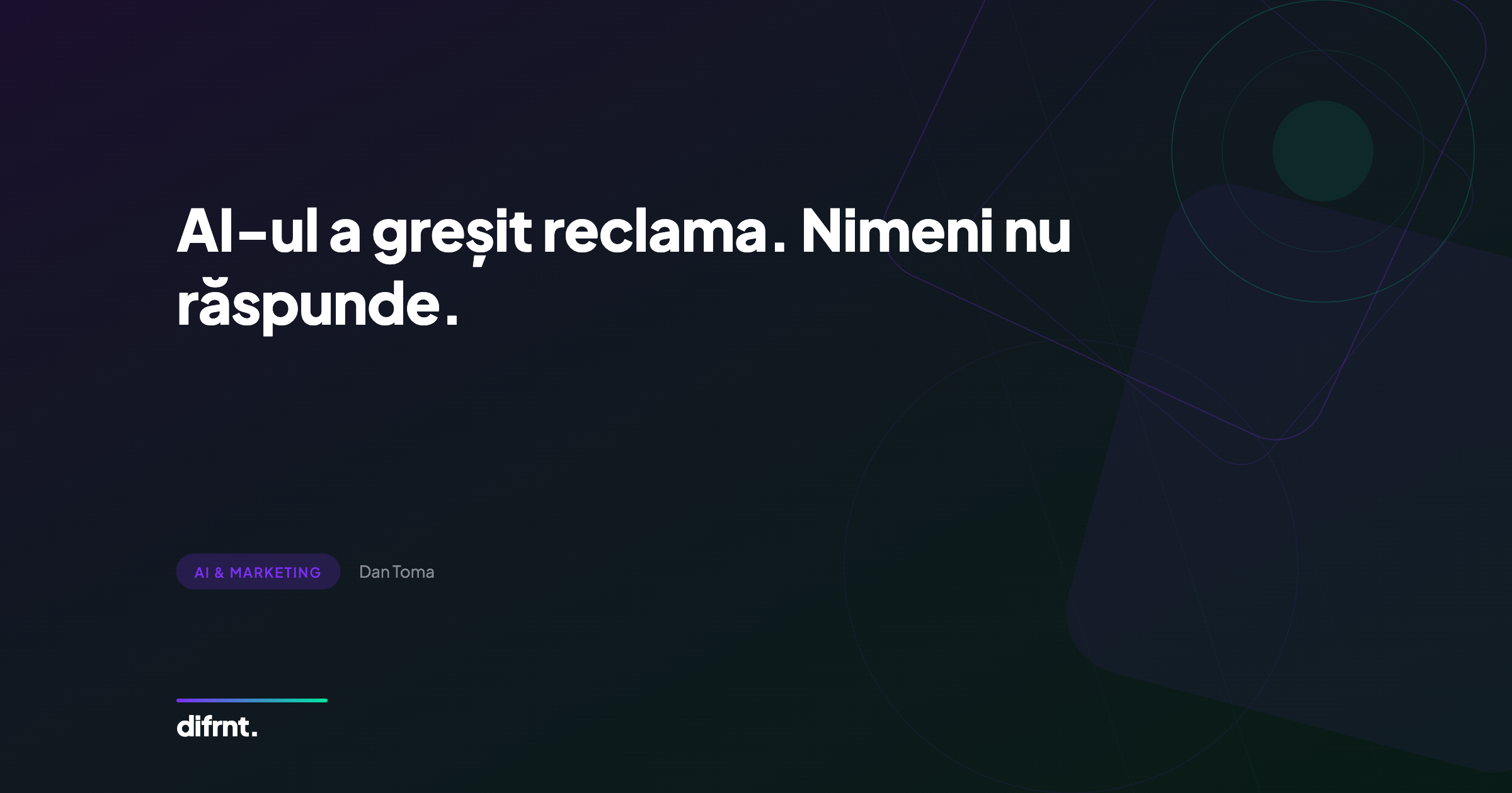 Ilustrație grafică reprezentând responsabilitatea în marketing când AI-ul automatizează reclamele