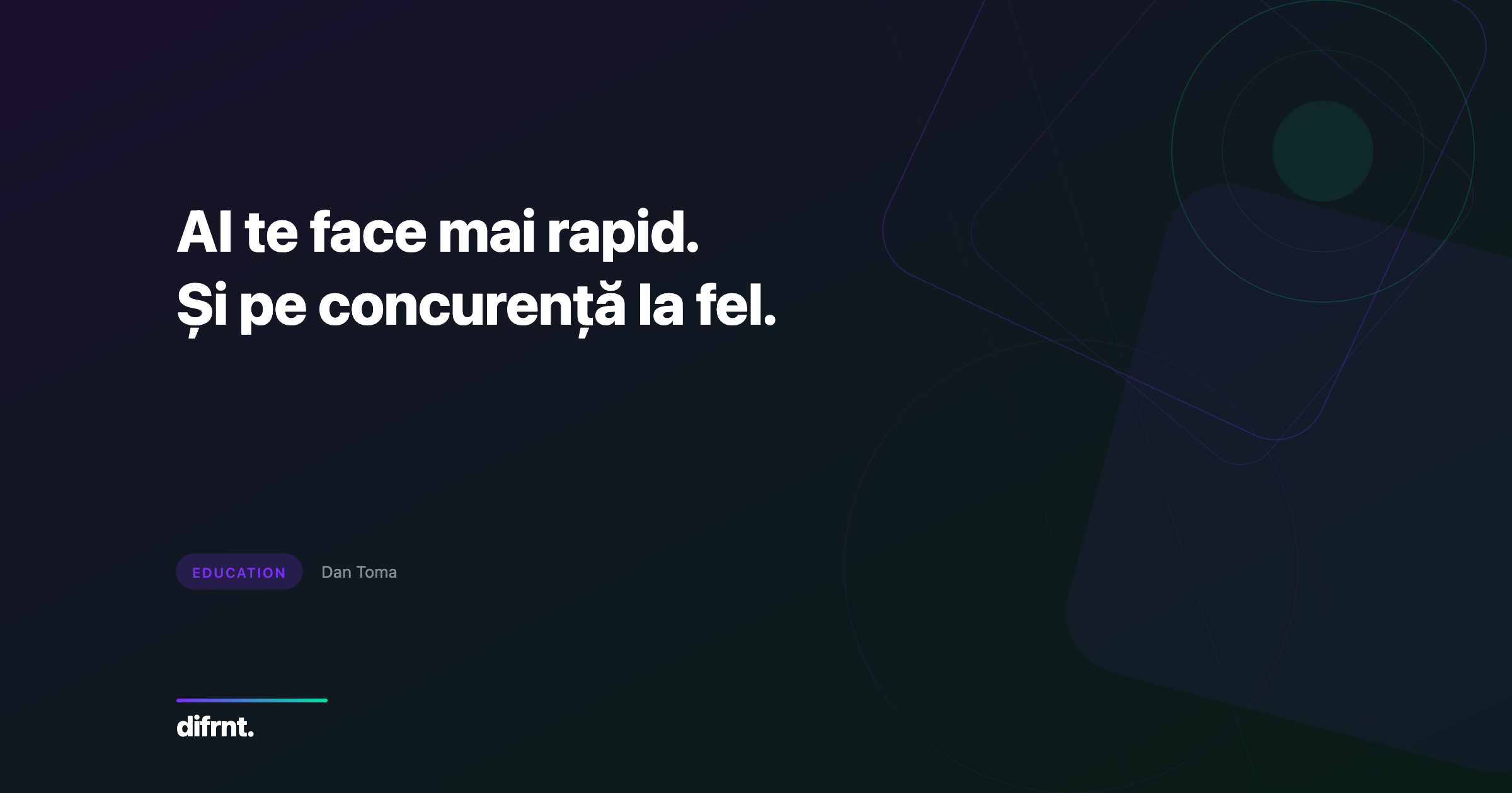 Ilustrație abstractă despre riscul comodizării AI în strategia de marketing digital