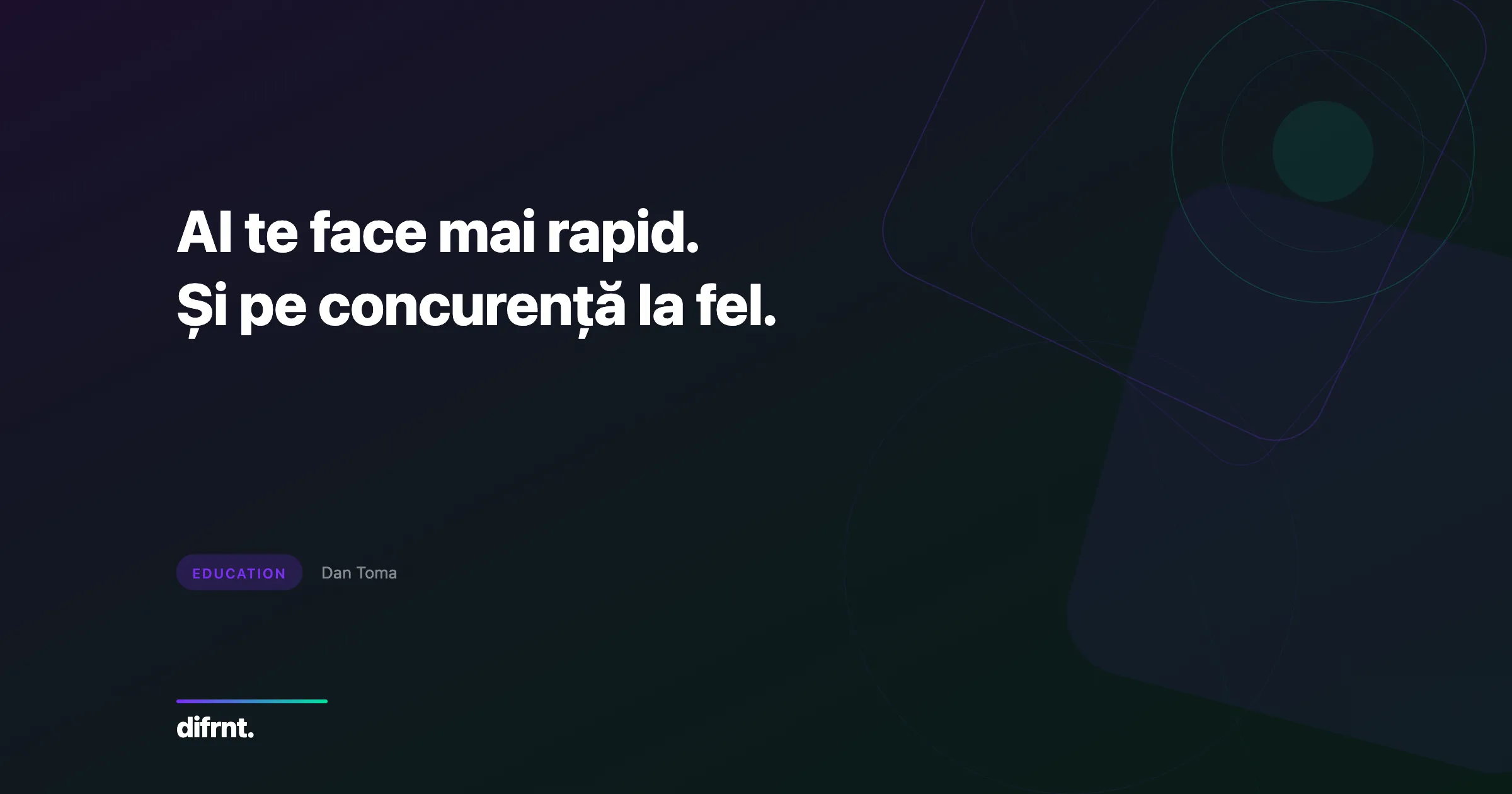 Ilustrație abstractă despre riscul comodizării AI în strategia de marketing digital