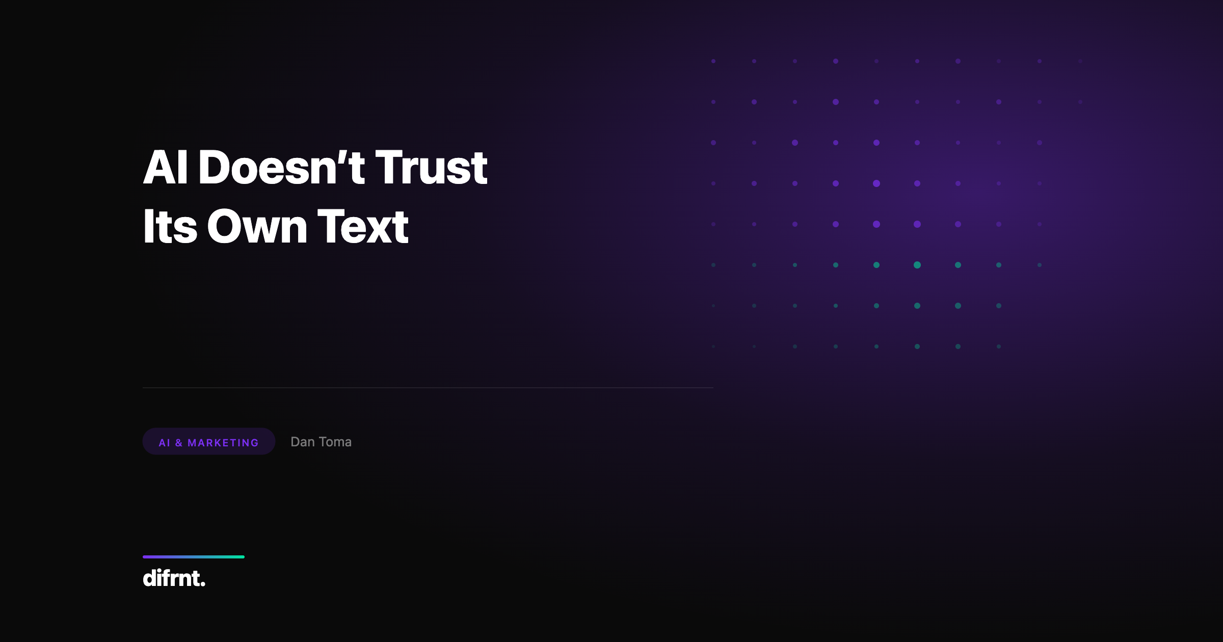 Conceptual illustration: AI text marked with invisible digital watermark, representing the tension between auto-generated content and training data filtering