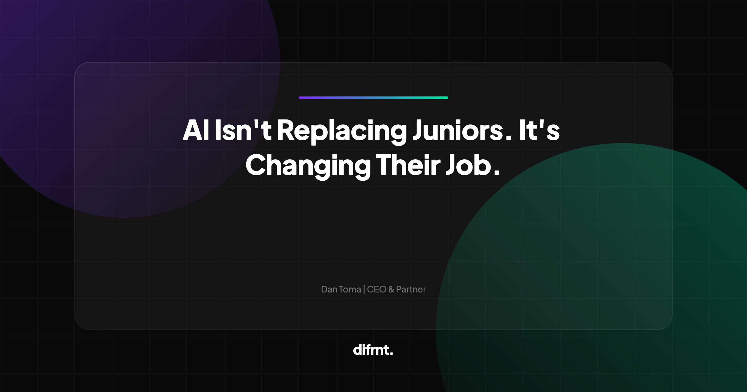 AI isn't replacing juniors, it's changing their job - article about AI's impact on entry-level marketing roles