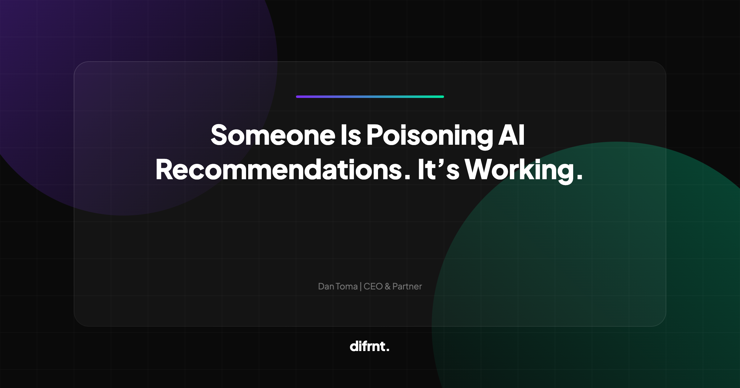 AI recommendation poisoning: grounding, shaping, and poisoning in AI visibility