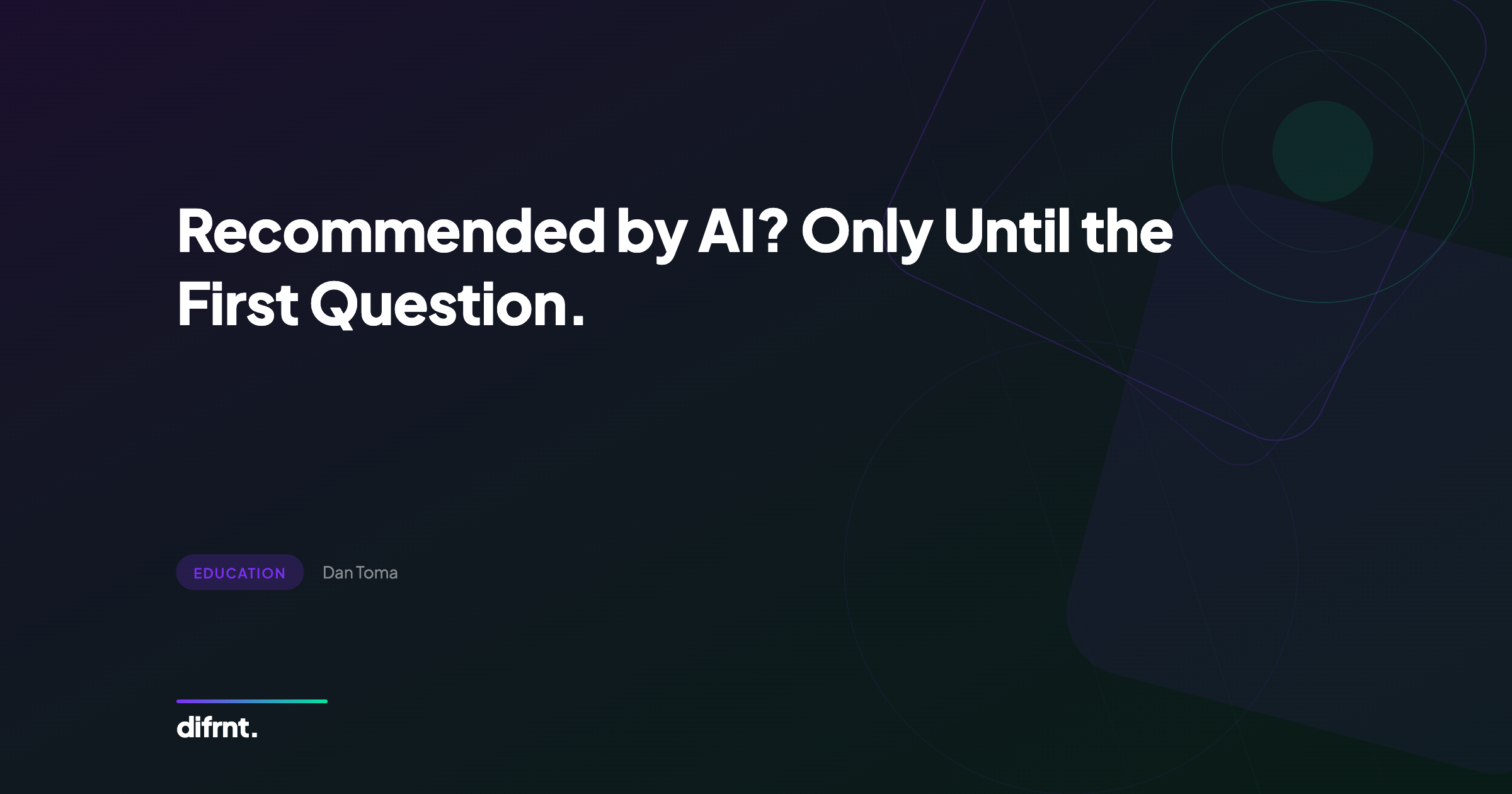 Infographic about fragile AI brand recommendations showing 62% vanish after one follow-up question
