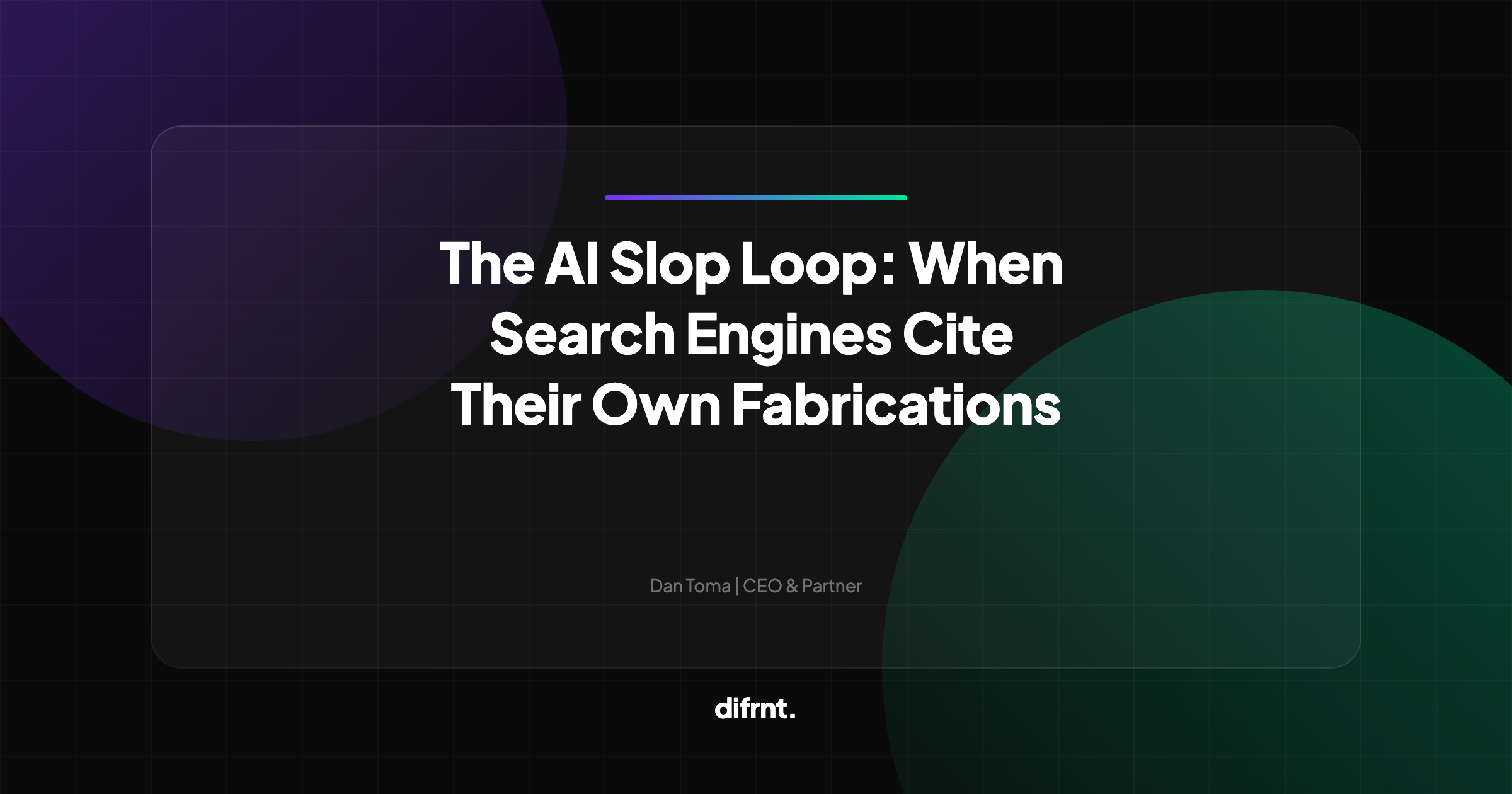 Illustration of the AI slop loop showing how fabricated information cycles between AI systems