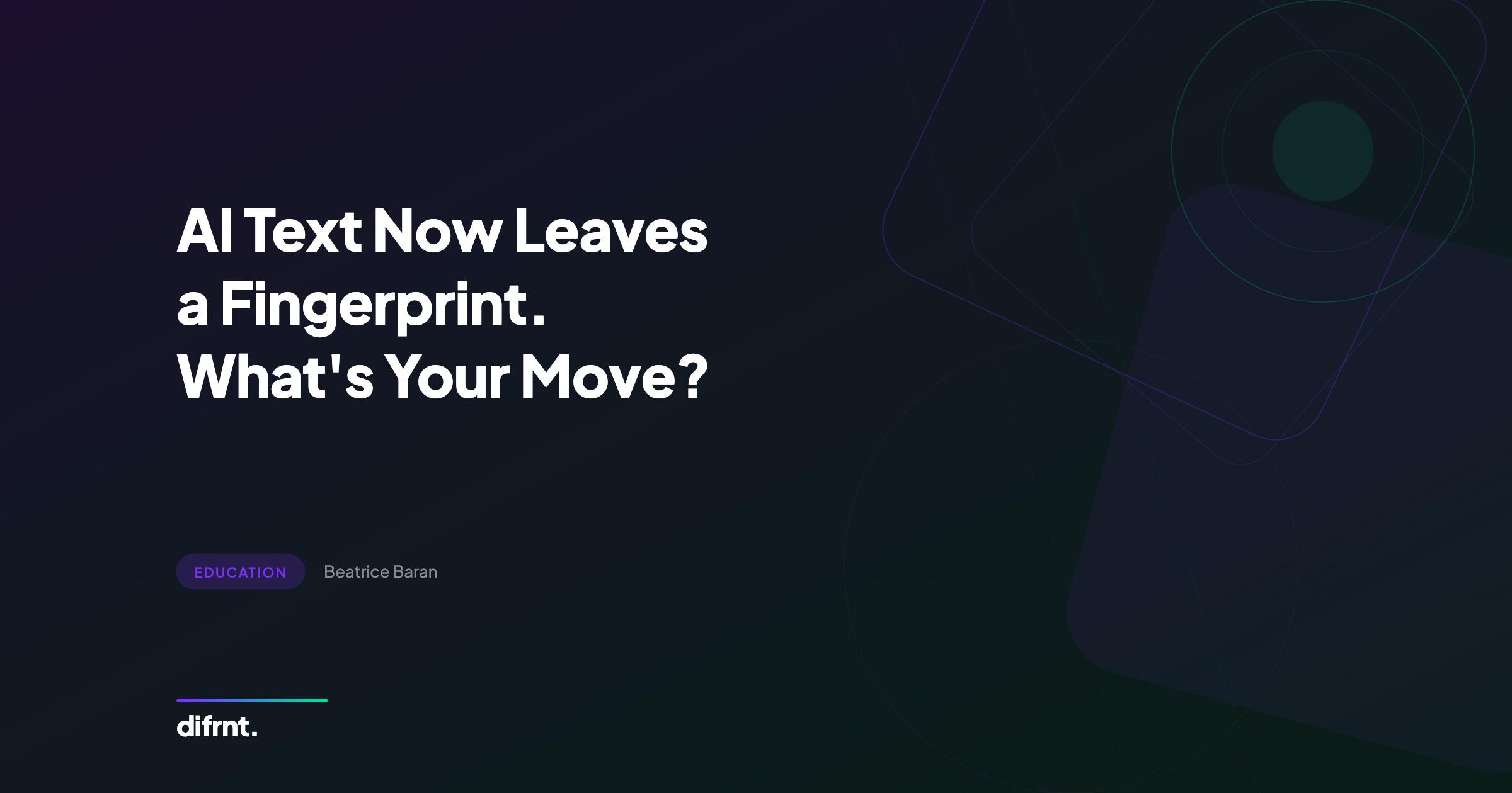 Conceptual illustration about AI text watermarking and its implications for content strategy
