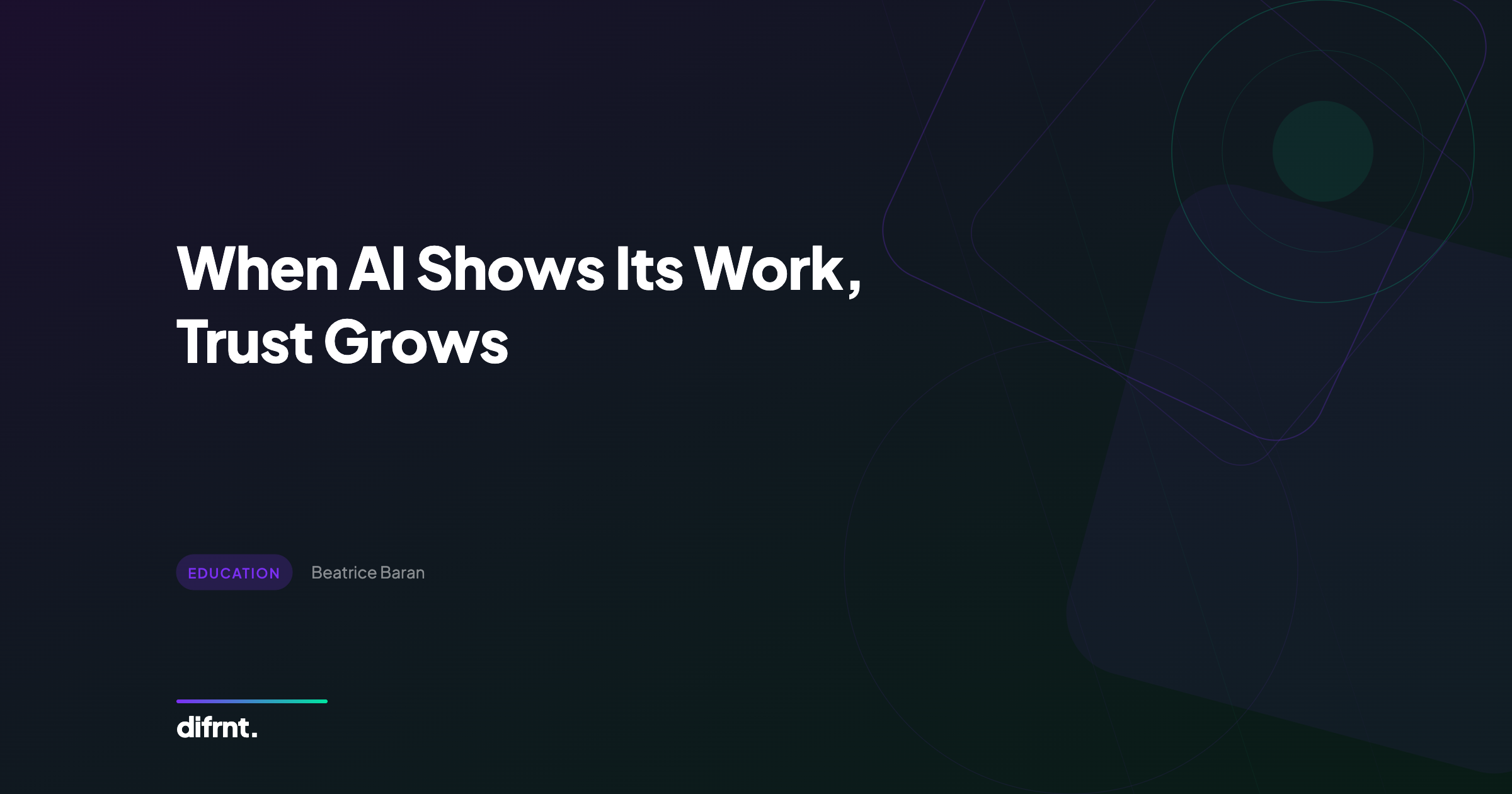 Infographic about visible effort in marketing and the lesson AI teaches brands about building trust
