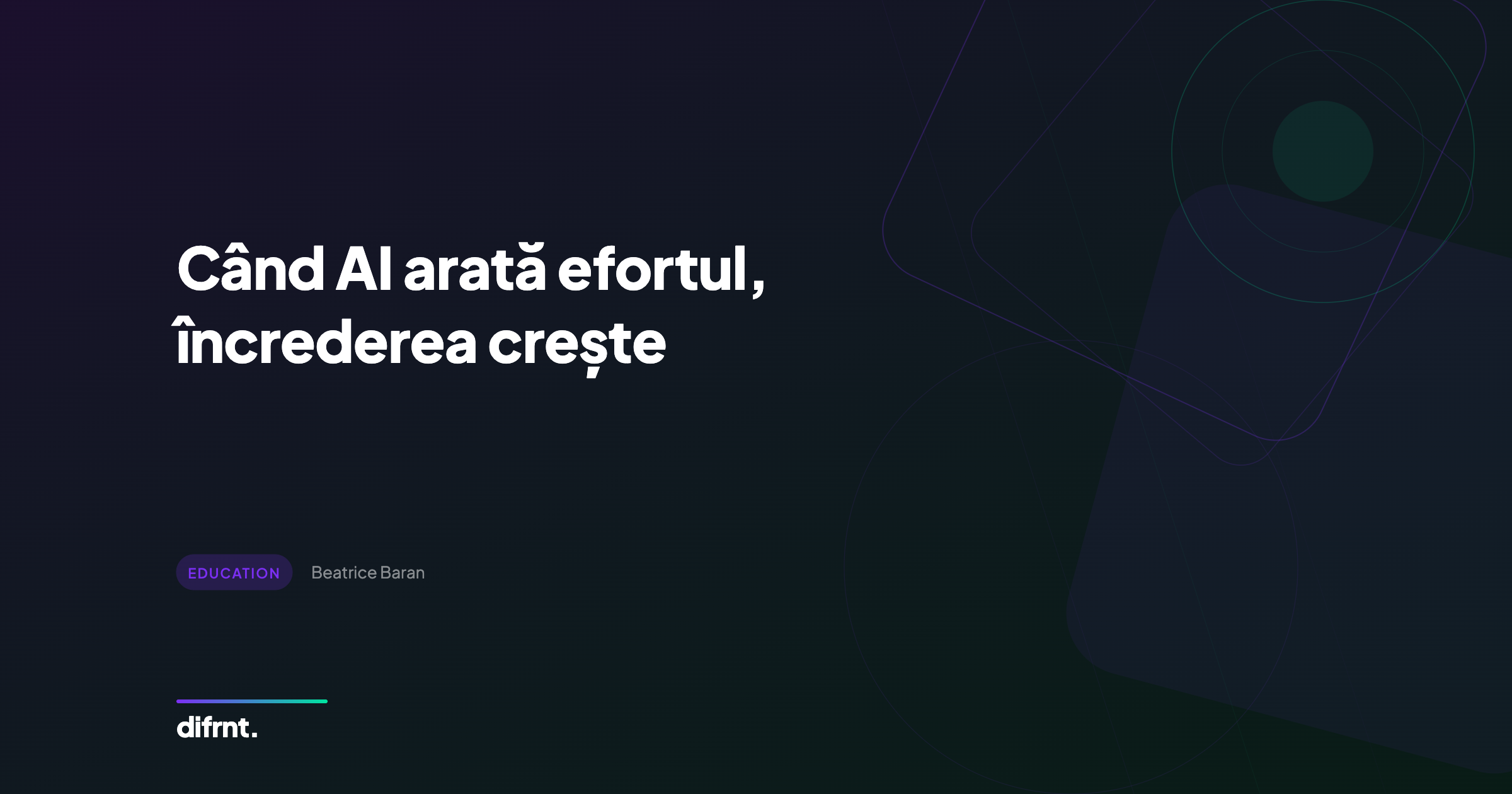 Infografic despre efortul vizibil în marketing și lecția pe care AI-ul o oferă brandurilor despre construirea încrederii