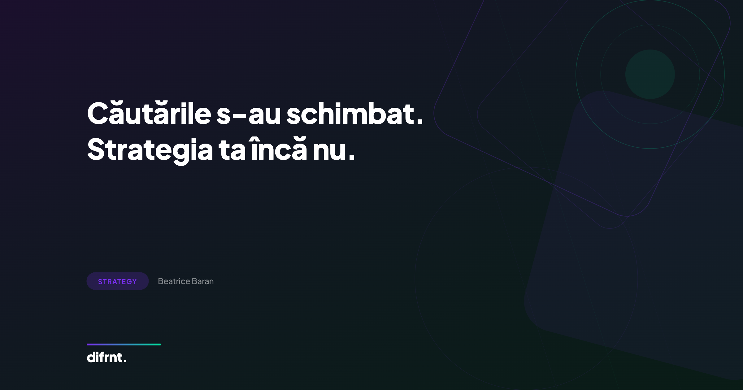 Ilustrație despre fragmentarea keyword-urilor și schimbarea strategiei SEO în era AI Search