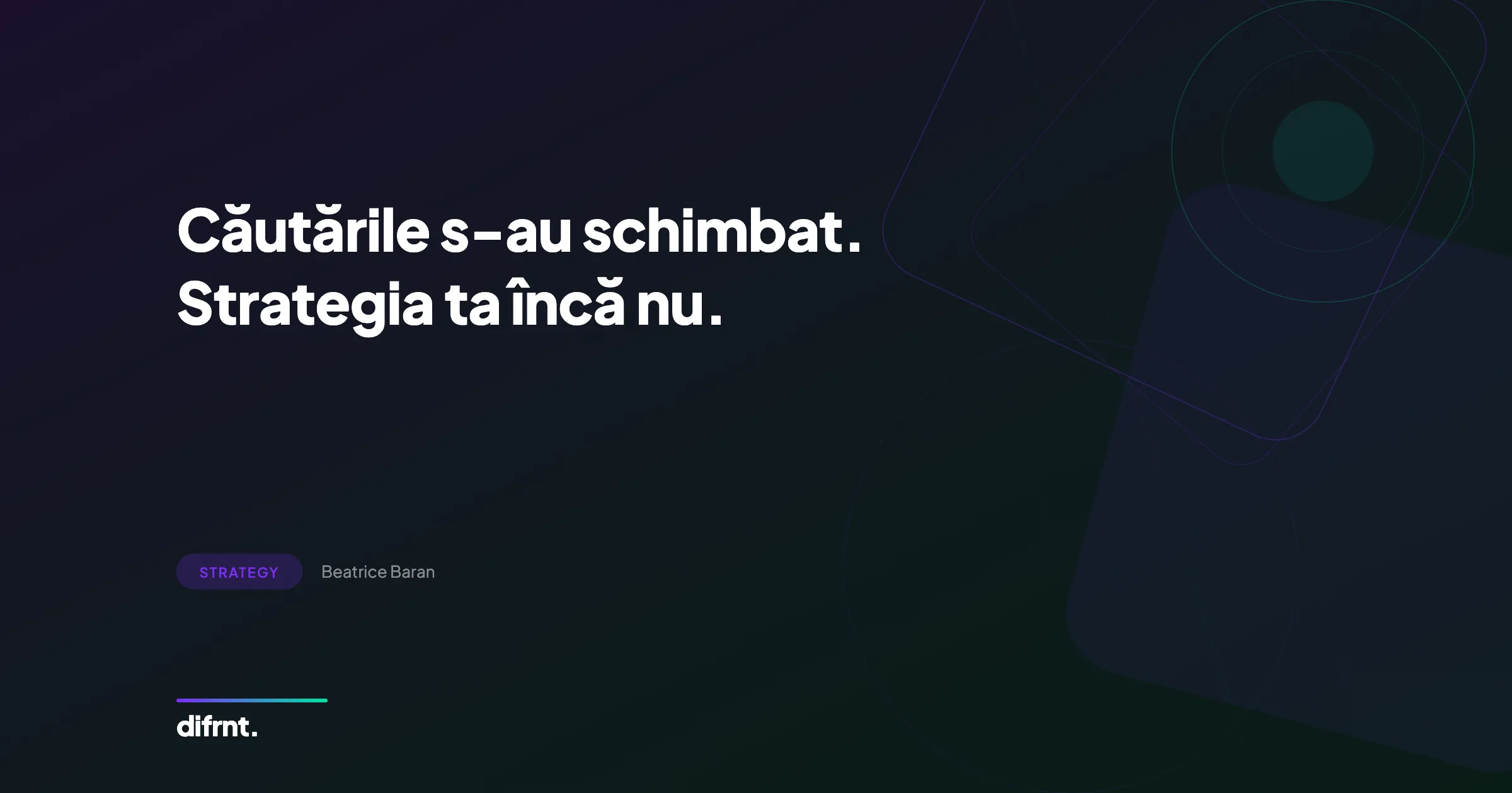 Ilustrație despre fragmentarea keyword-urilor și schimbarea strategiei SEO în era AI Search