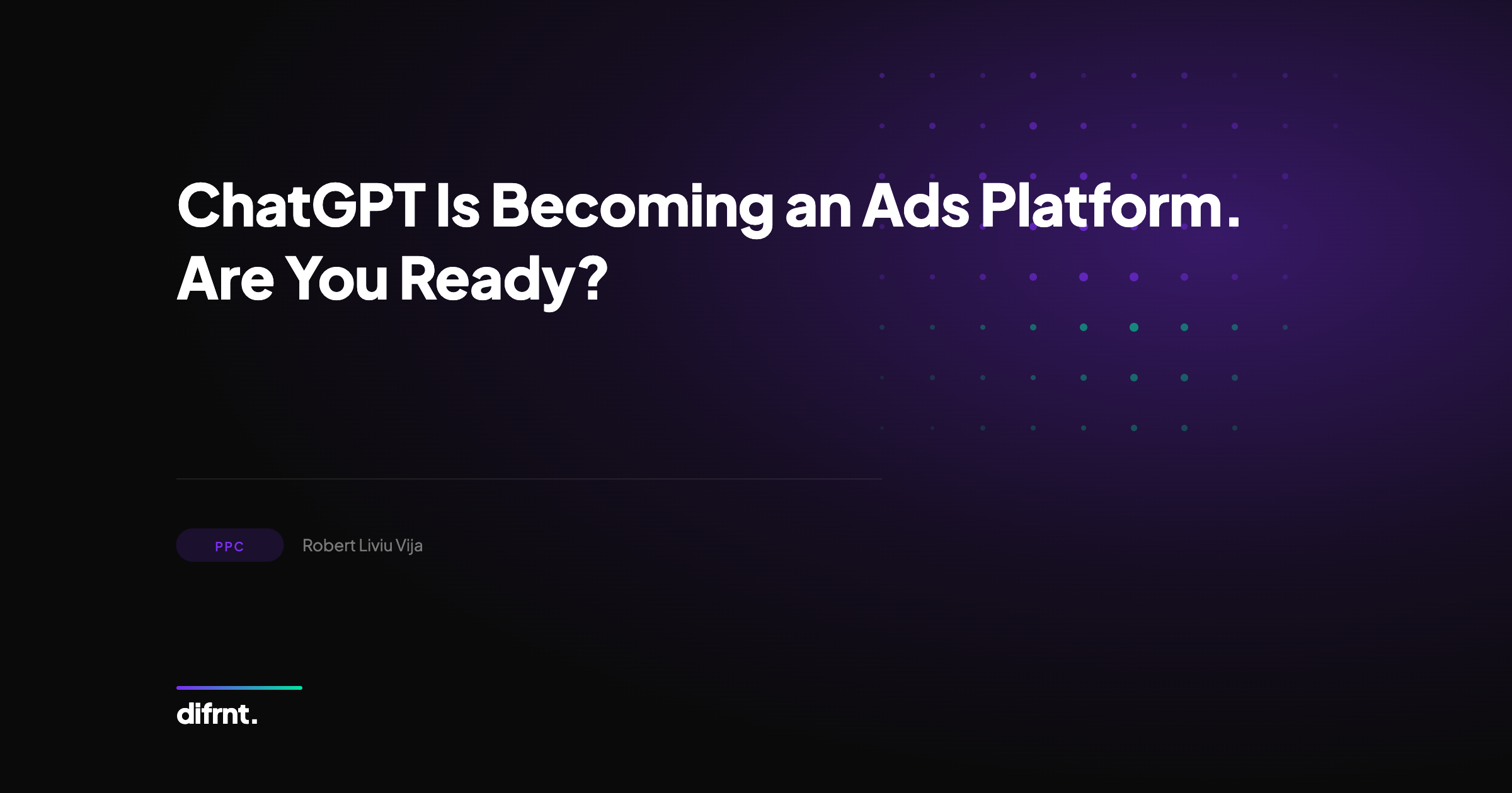 Graphic illustration of ChatGPT transforming into an advertising platform with multi-advertiser auctions