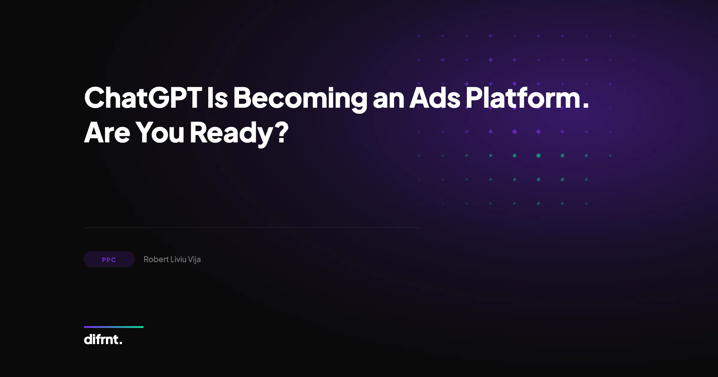Graphic illustration of ChatGPT transforming into an advertising platform with multi-advertiser auctions