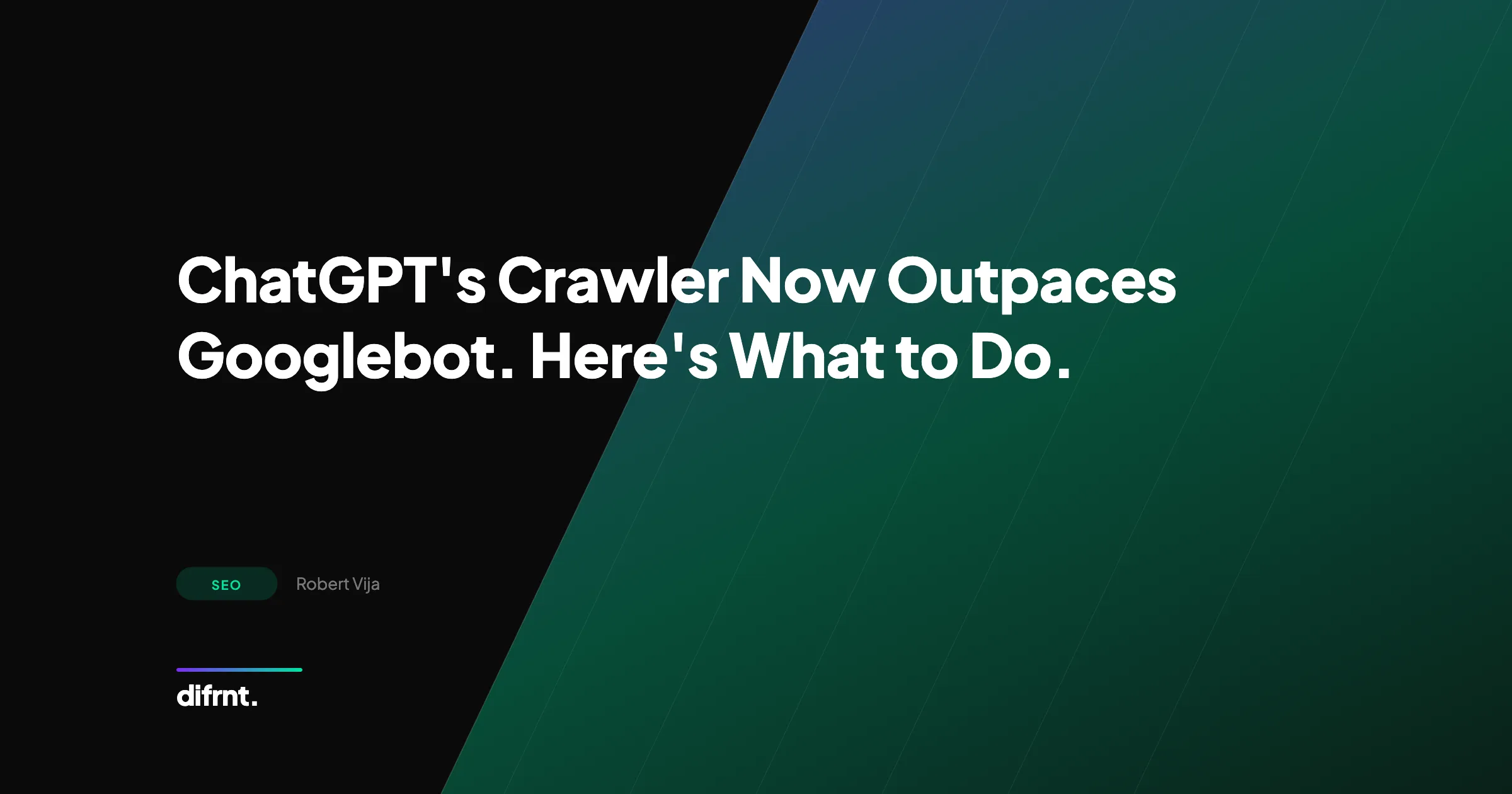 Infographic showing ChatGPT crawler surpassing Googlebot in request volume, relevant for SEO in 2026