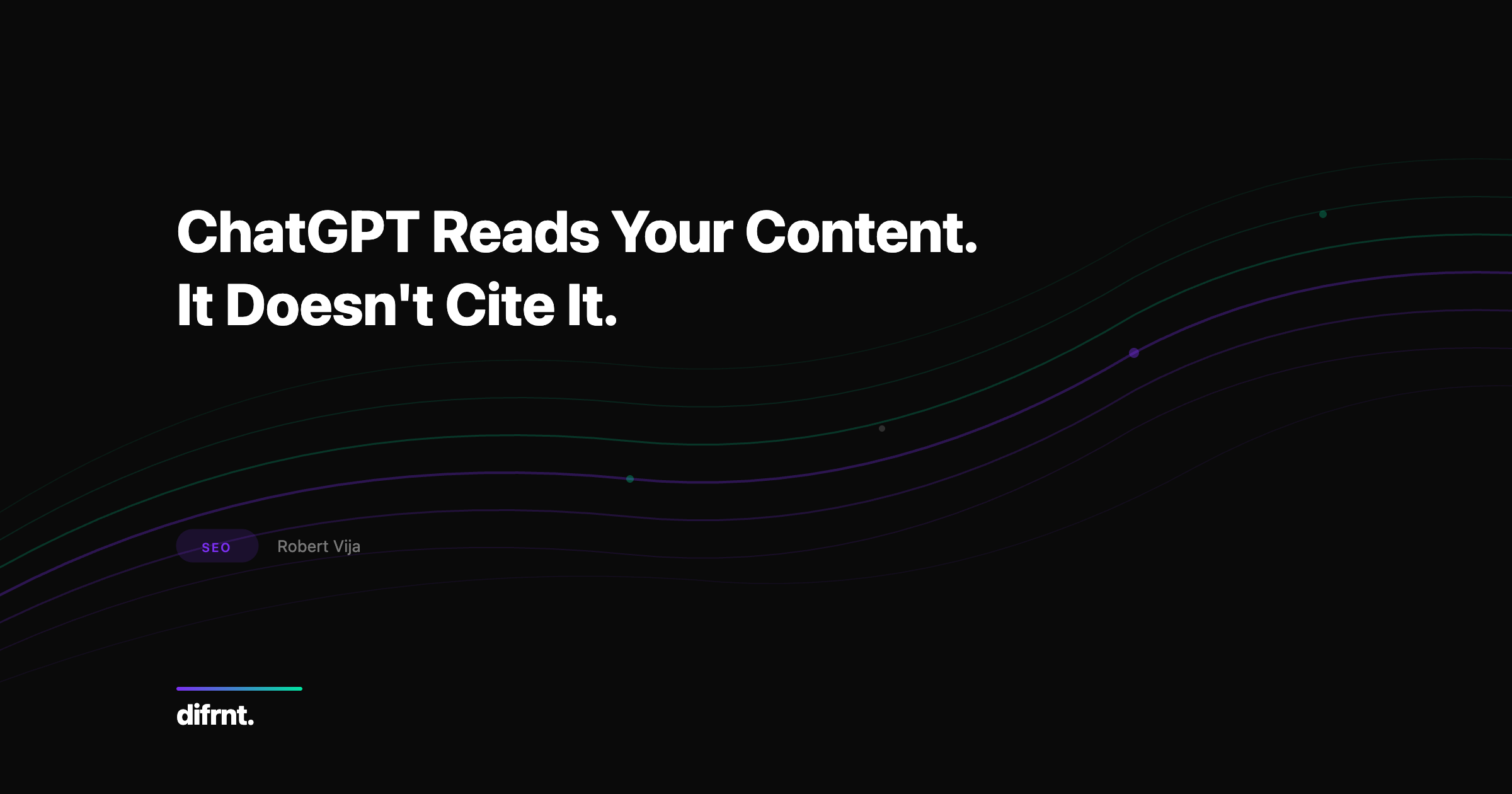 Graphic illustration about ChatGPT's new search tool and its impact on content visibility and citation patterns