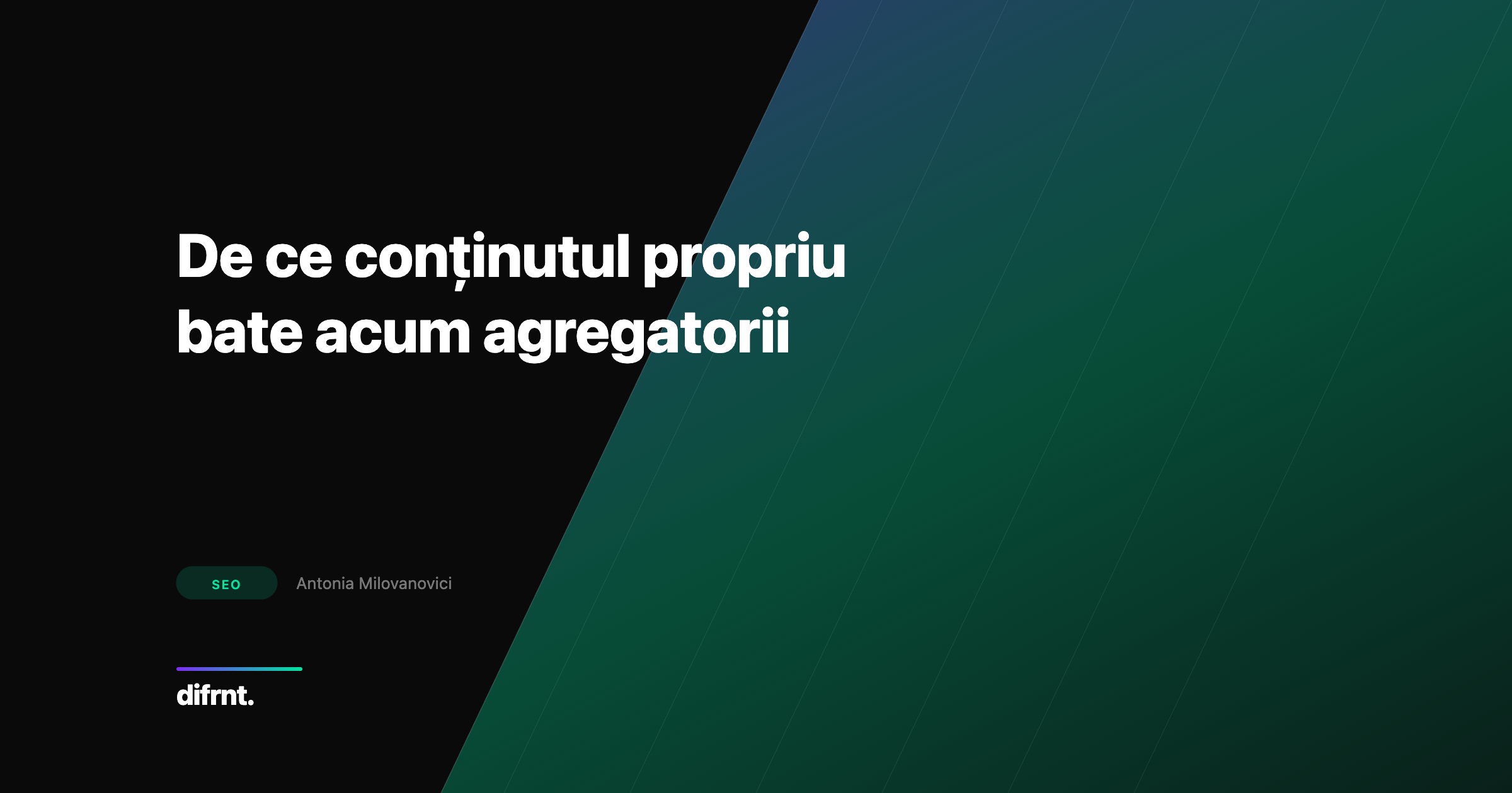 Ilustrație conceptuală despre conținutul original care depășește agregatorii în vizibilitatea Google Search