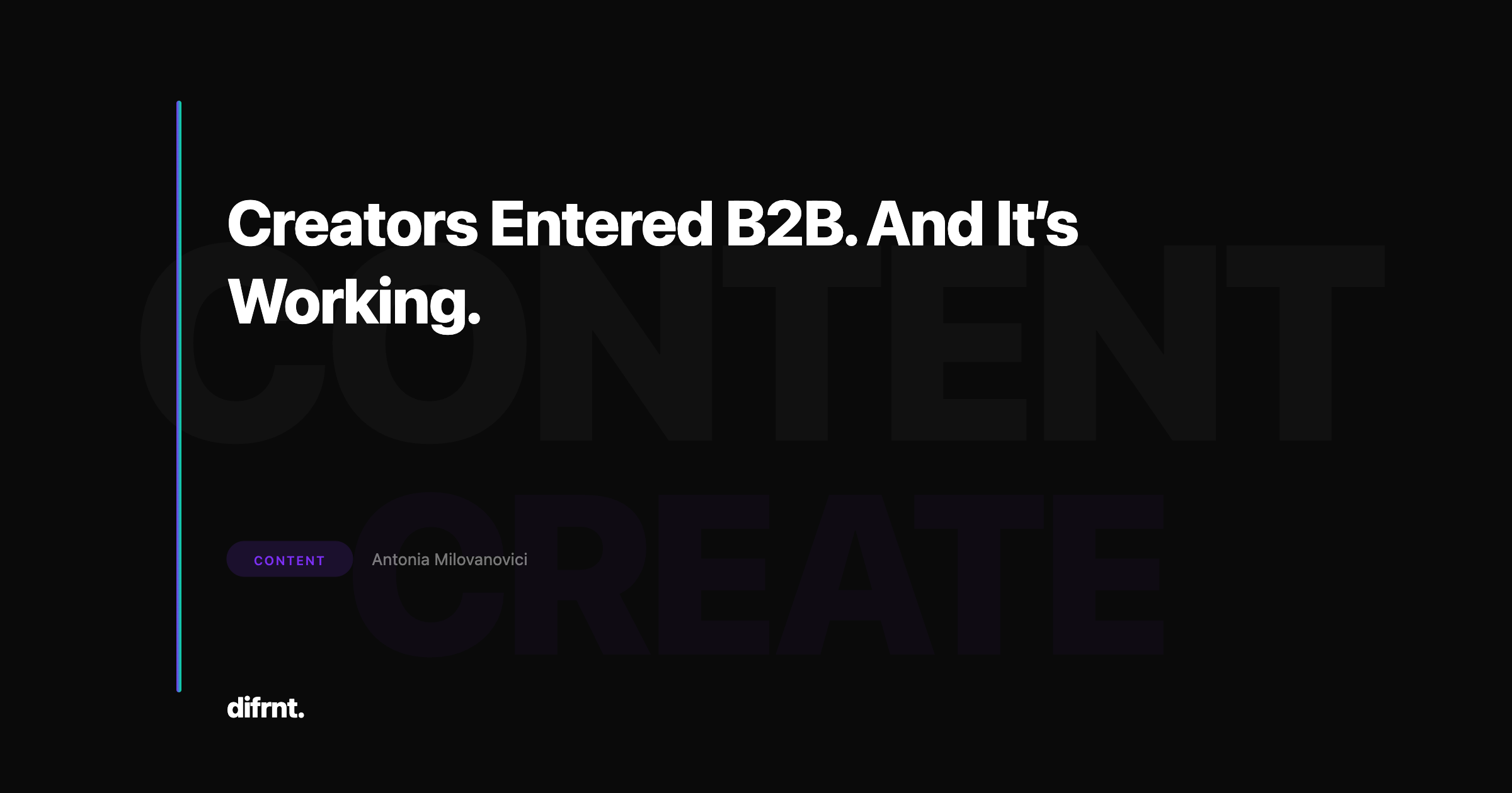 Abstract illustration about B2B creator marketing with social networking and professional connection elements