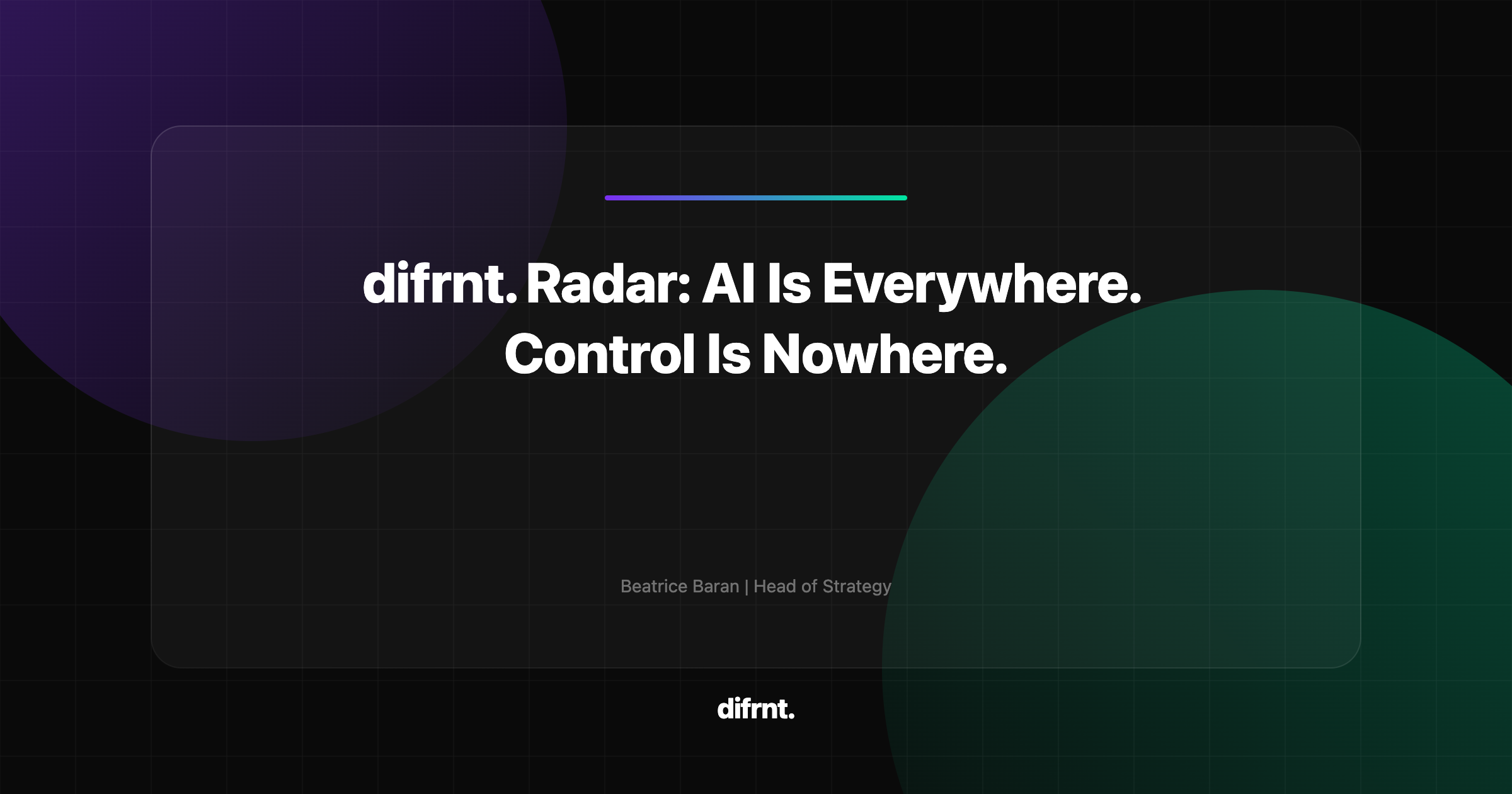 difrnt. Radar on AI in marketing: media buying, TikTok ads, agentic commerce and consumer behavior trends