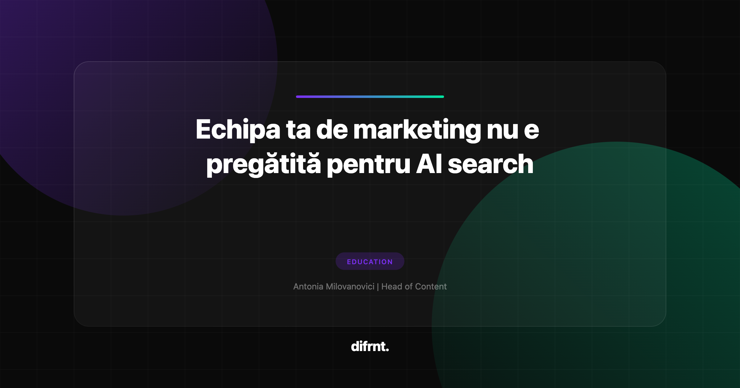 Restructurarea echipei de marketing pentru era AI search, cu diagrame de roluri și buget
