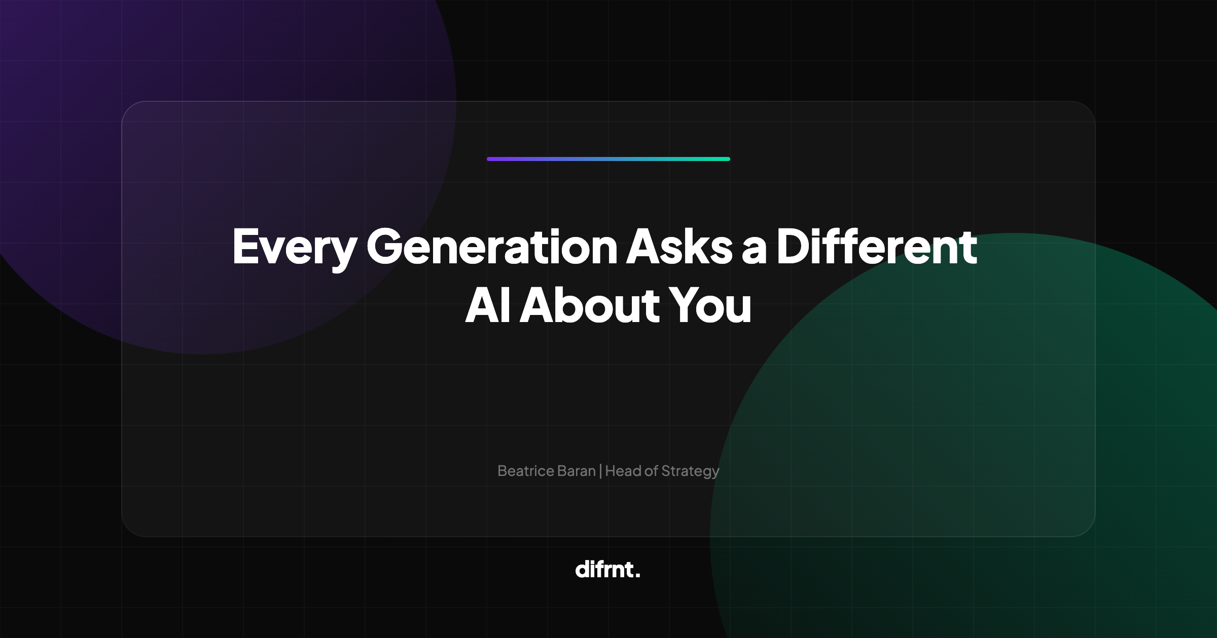 Abstract illustration with fragmented lines symbolizing the generational split in AI tool preferences, highlighting the diversity of AI ecosystems