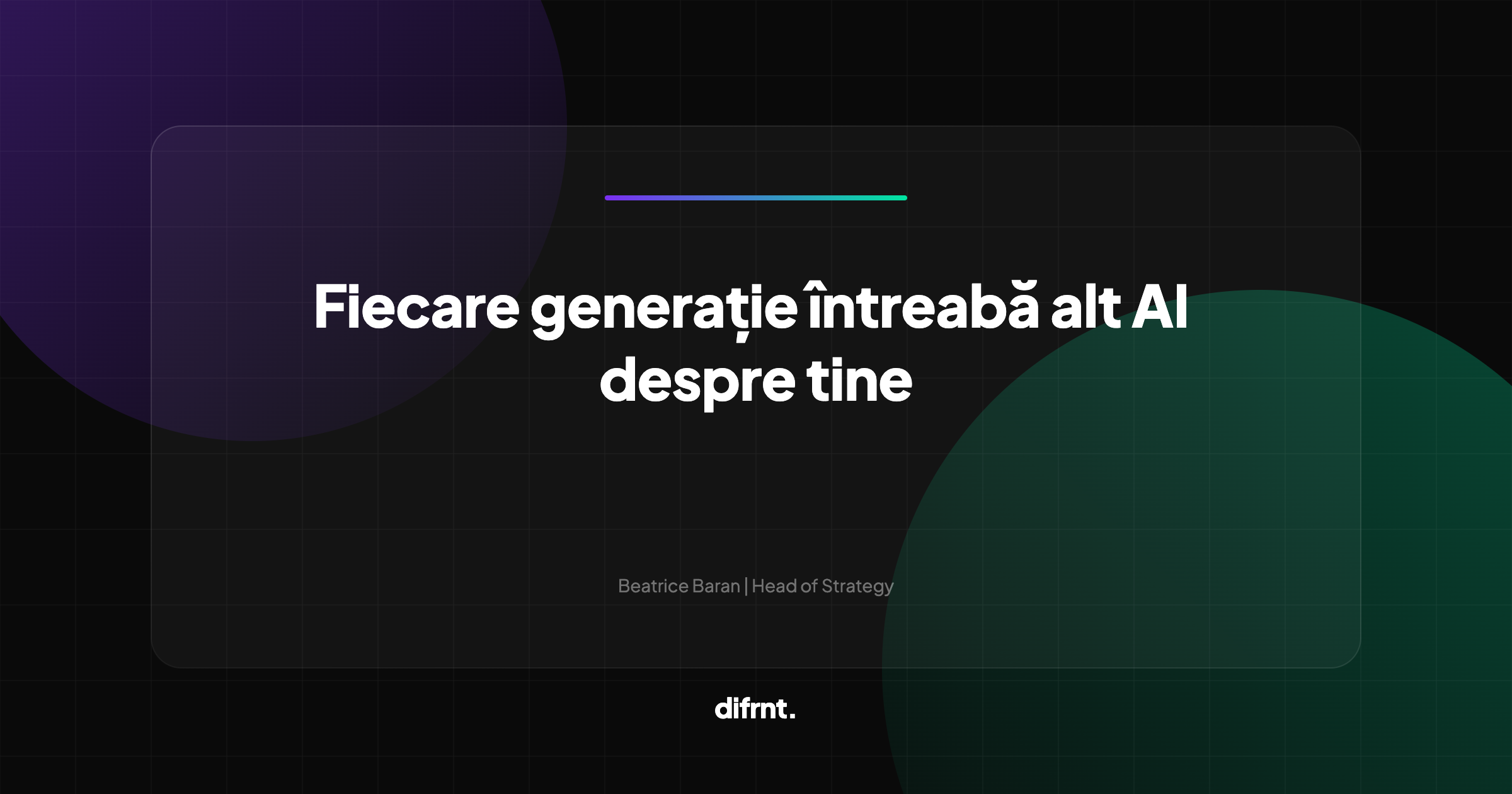Ilustrație abstractă cu linii fragmentate simbolizând fragmentarea preferințelor AI pe generații, cu accent pe diversitatea tool-urilor AI