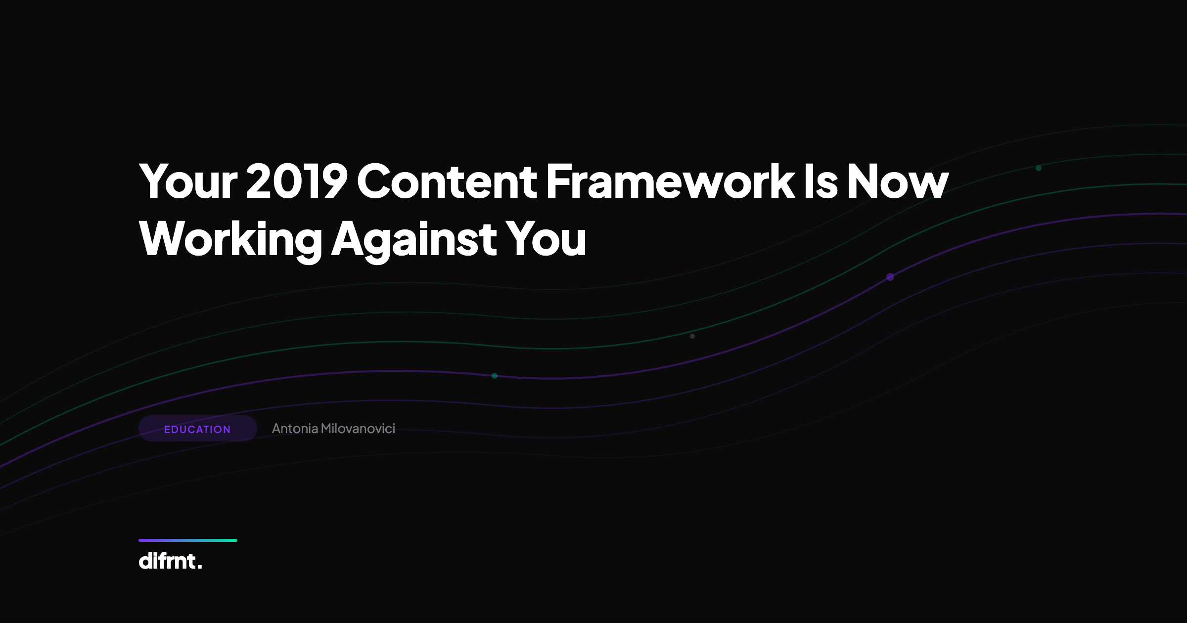 Graphic illustration about outdated content marketing frameworks and adapting strategy for AI Overviews