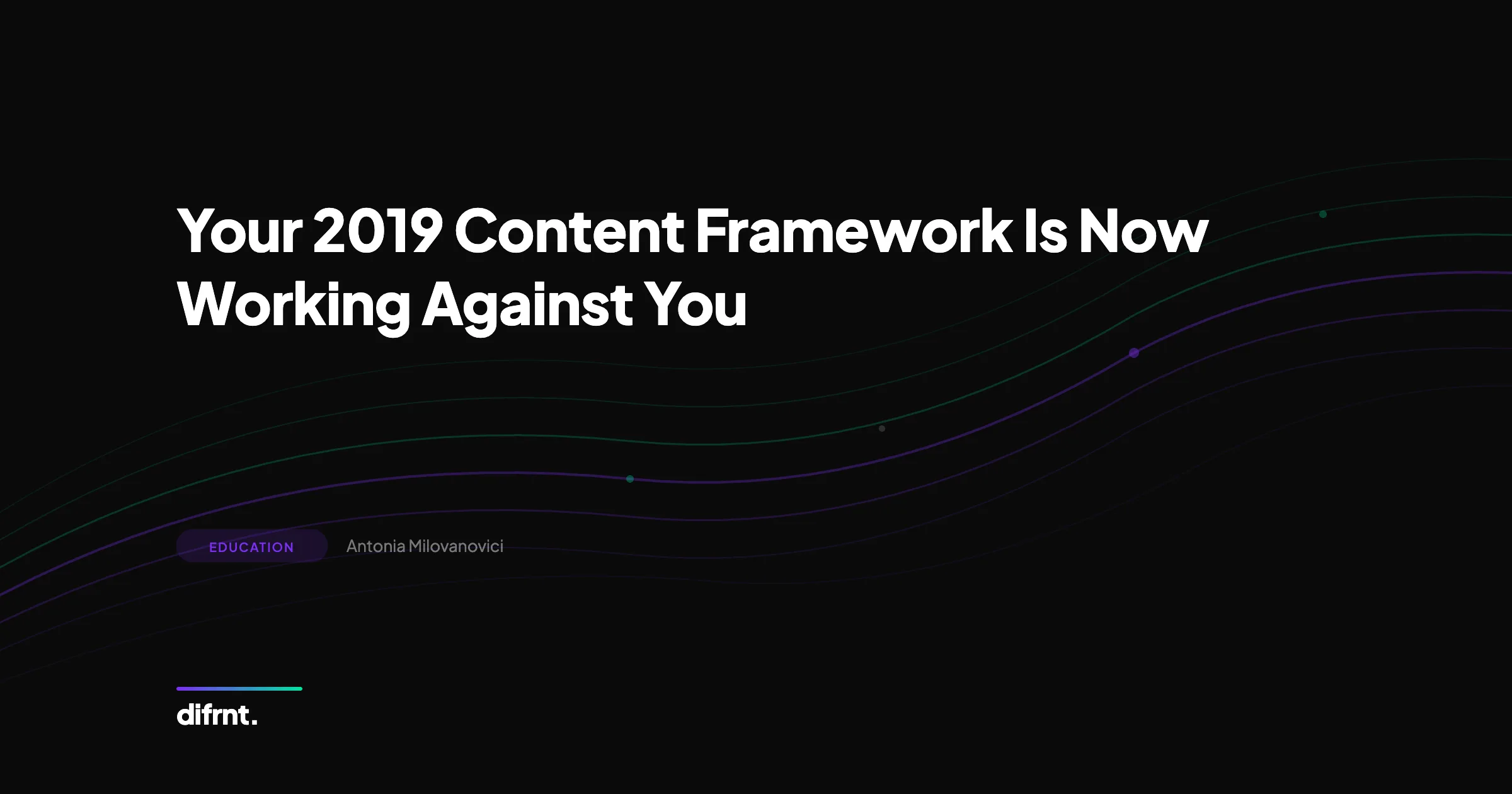 Graphic illustration about outdated content marketing frameworks and adapting strategy for AI Overviews
