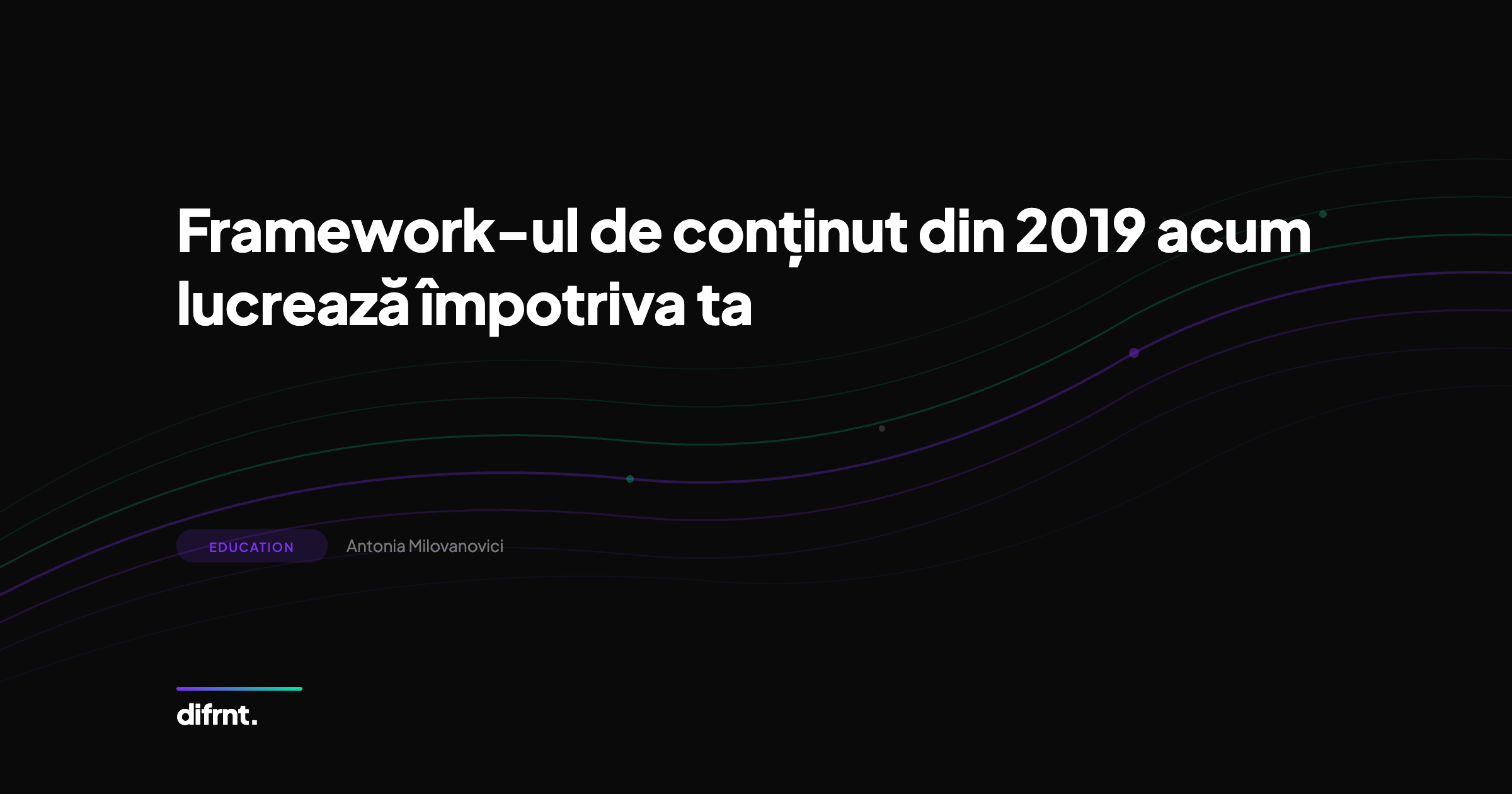 Ilustrație grafică despre framework-uri de content marketing depășite și adaptarea strategiei pentru AI Overviews