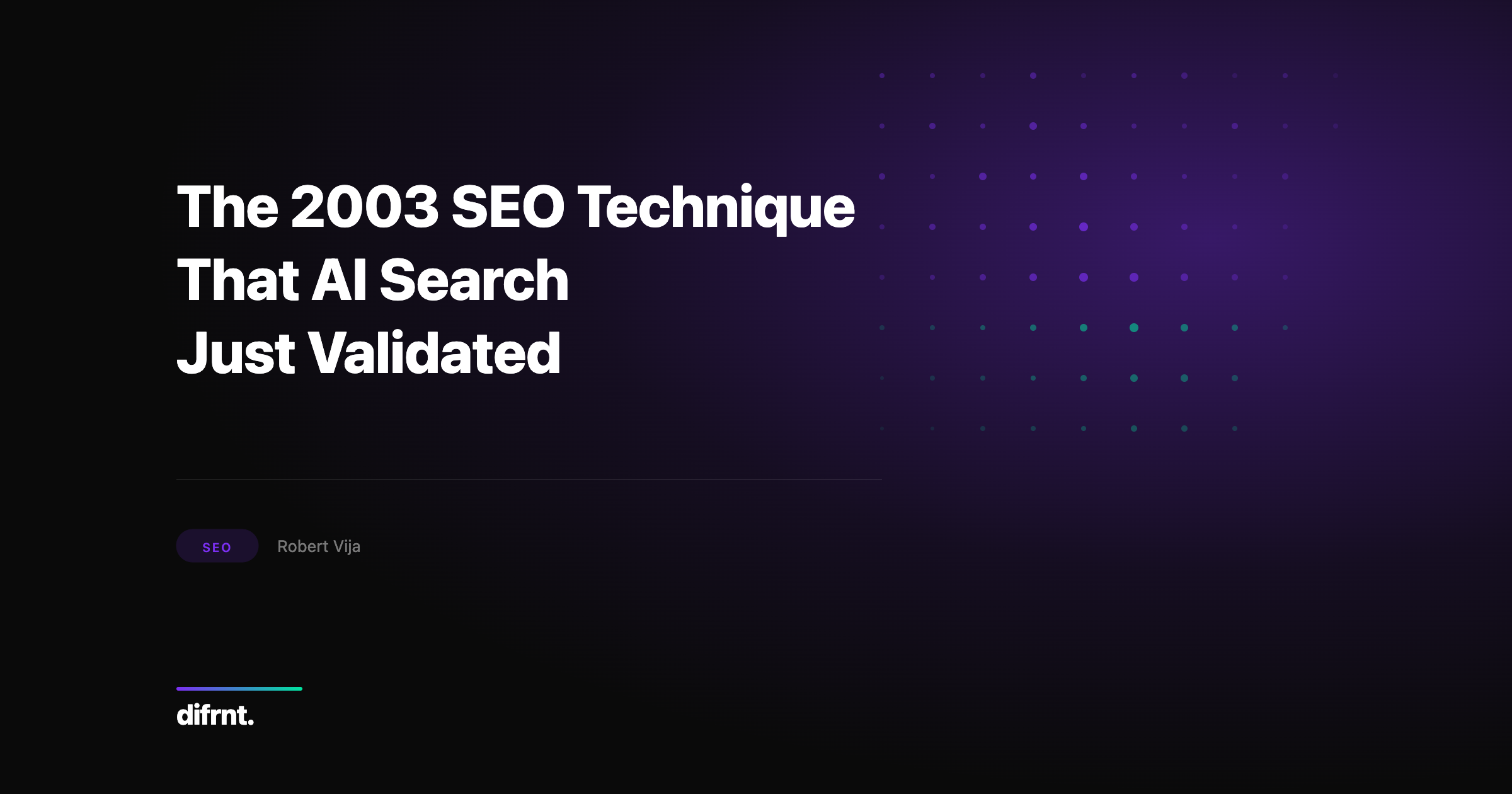 Abstract illustration representing the concept of nested phrases in SEO and AI search queries, difrnt. design