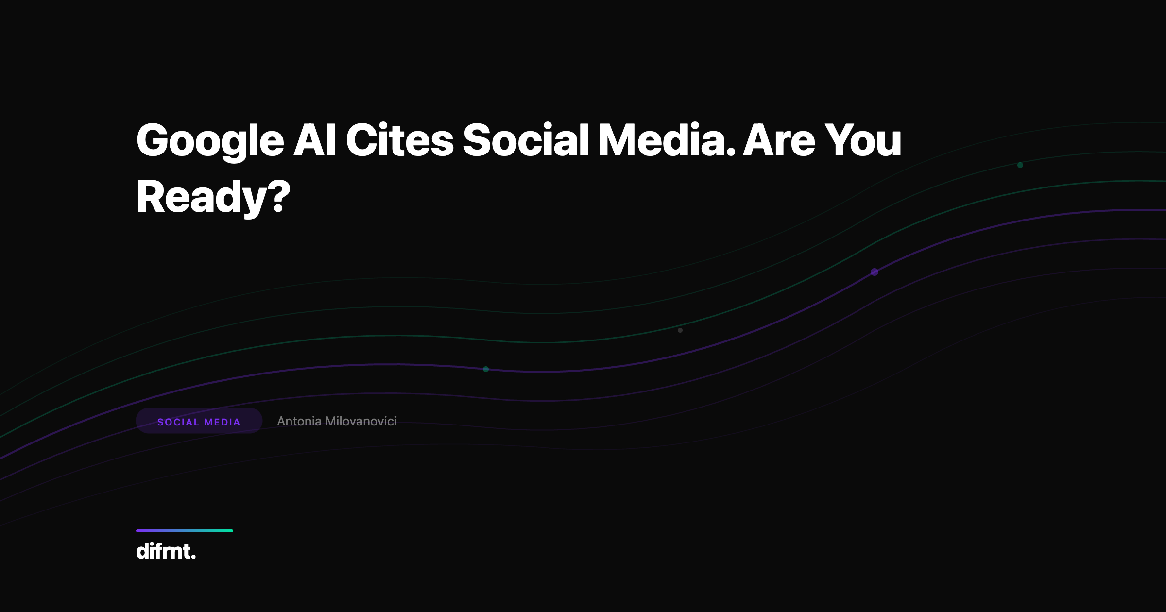 Graphic illustration showing how Google AI Overviews cite content from Facebook, Instagram, and TikTok in search results