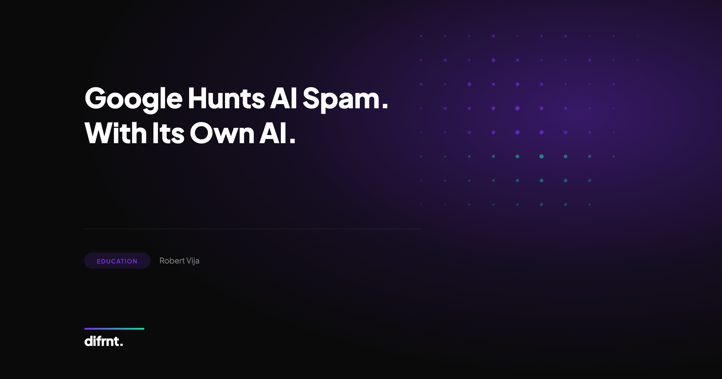 Visualization of Google SAFE system with four coordinated AI agents for detecting automatically generated spam content