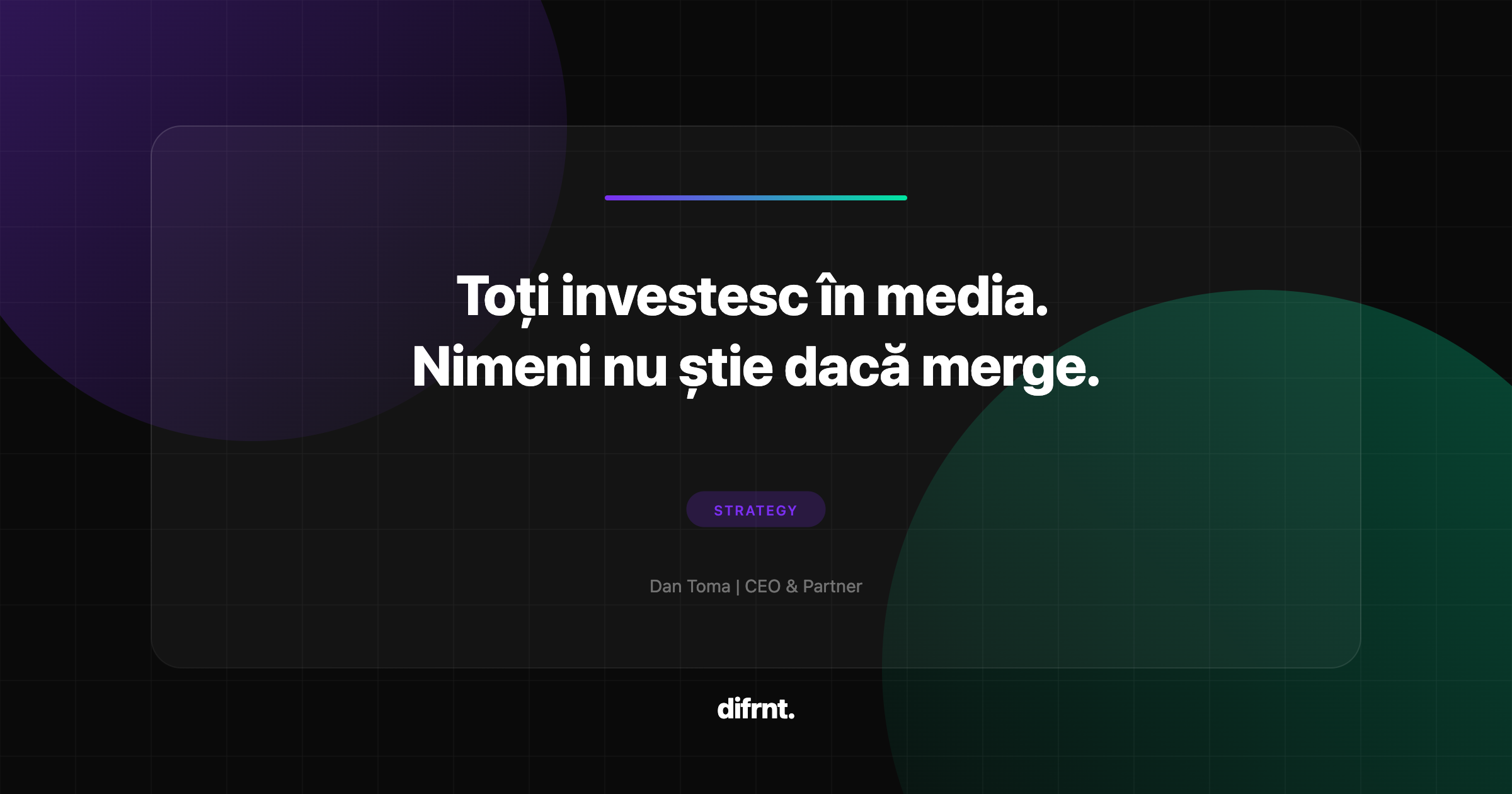 Ilustrație abstractă despre criza de încredere în media mix, cu elemente grafice geometrice în culorile difrnt.