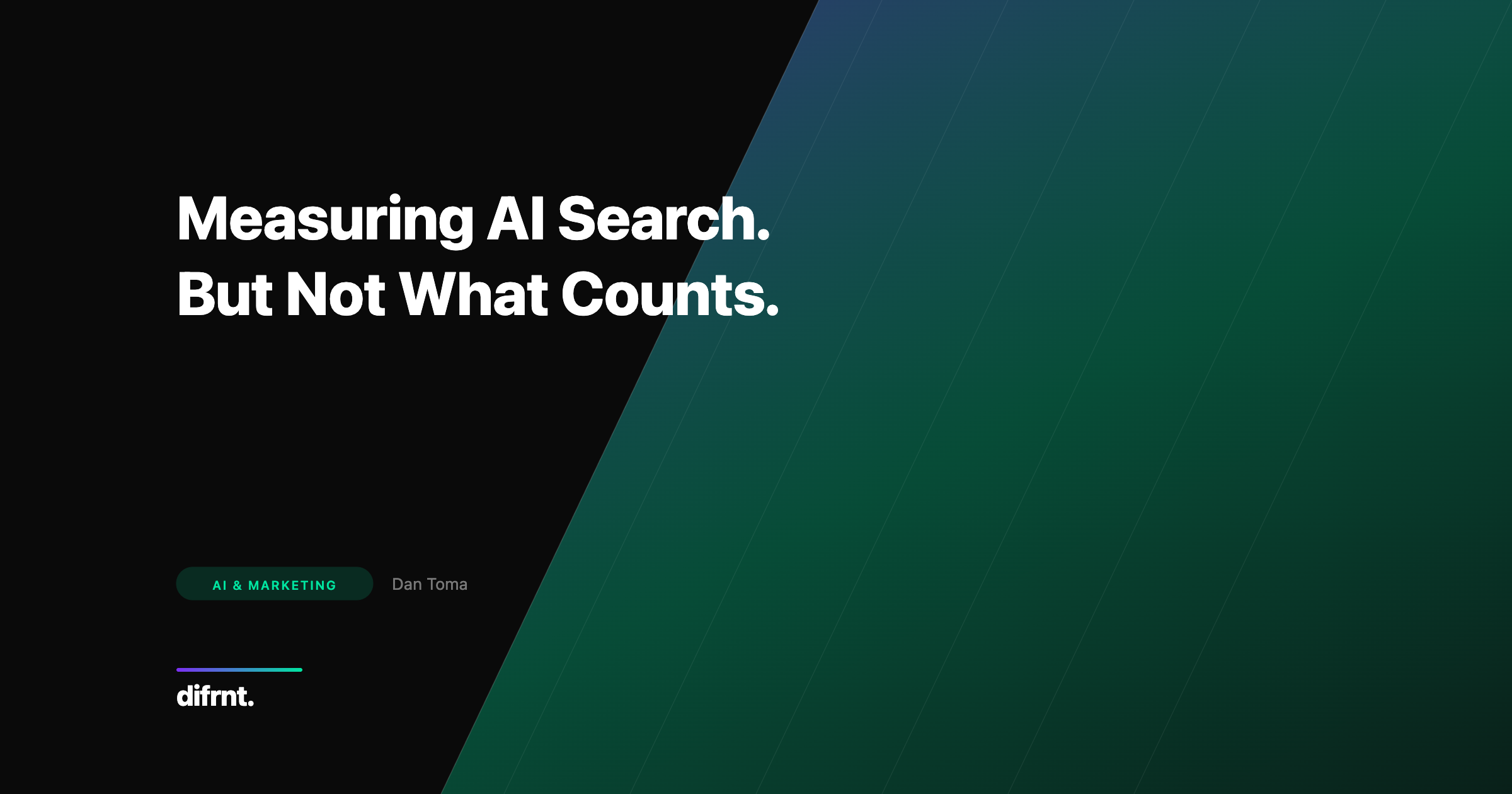 Abstract illustration about measuring brand visibility in AI search engines