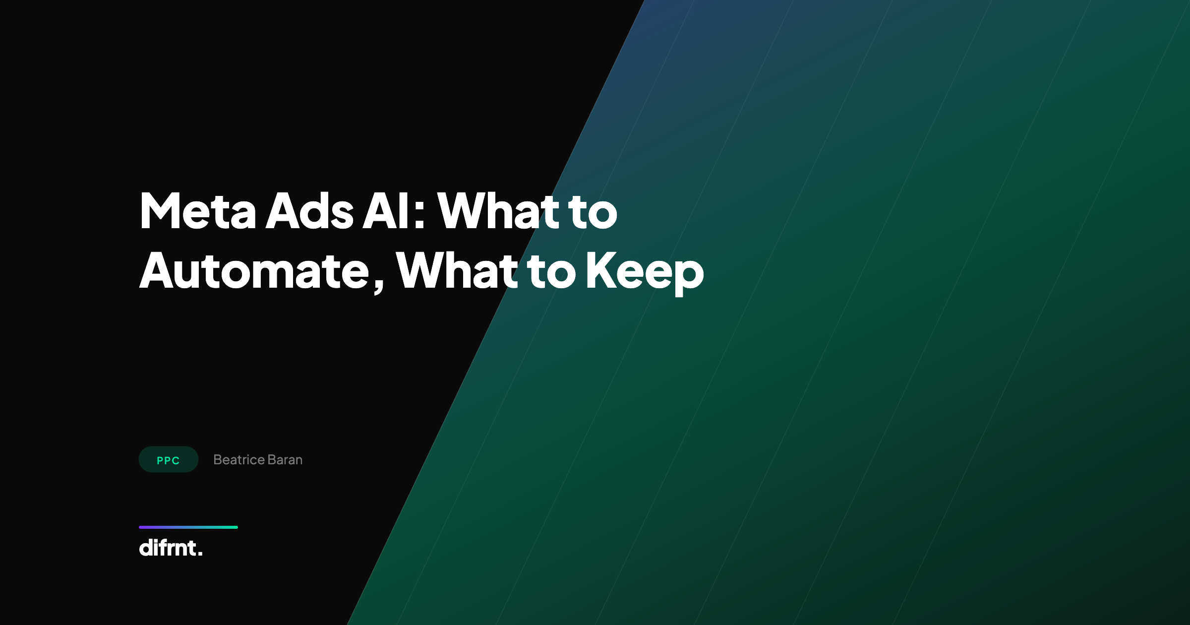 difrnt. blog illustration about Meta Ads automation and strategic campaign control