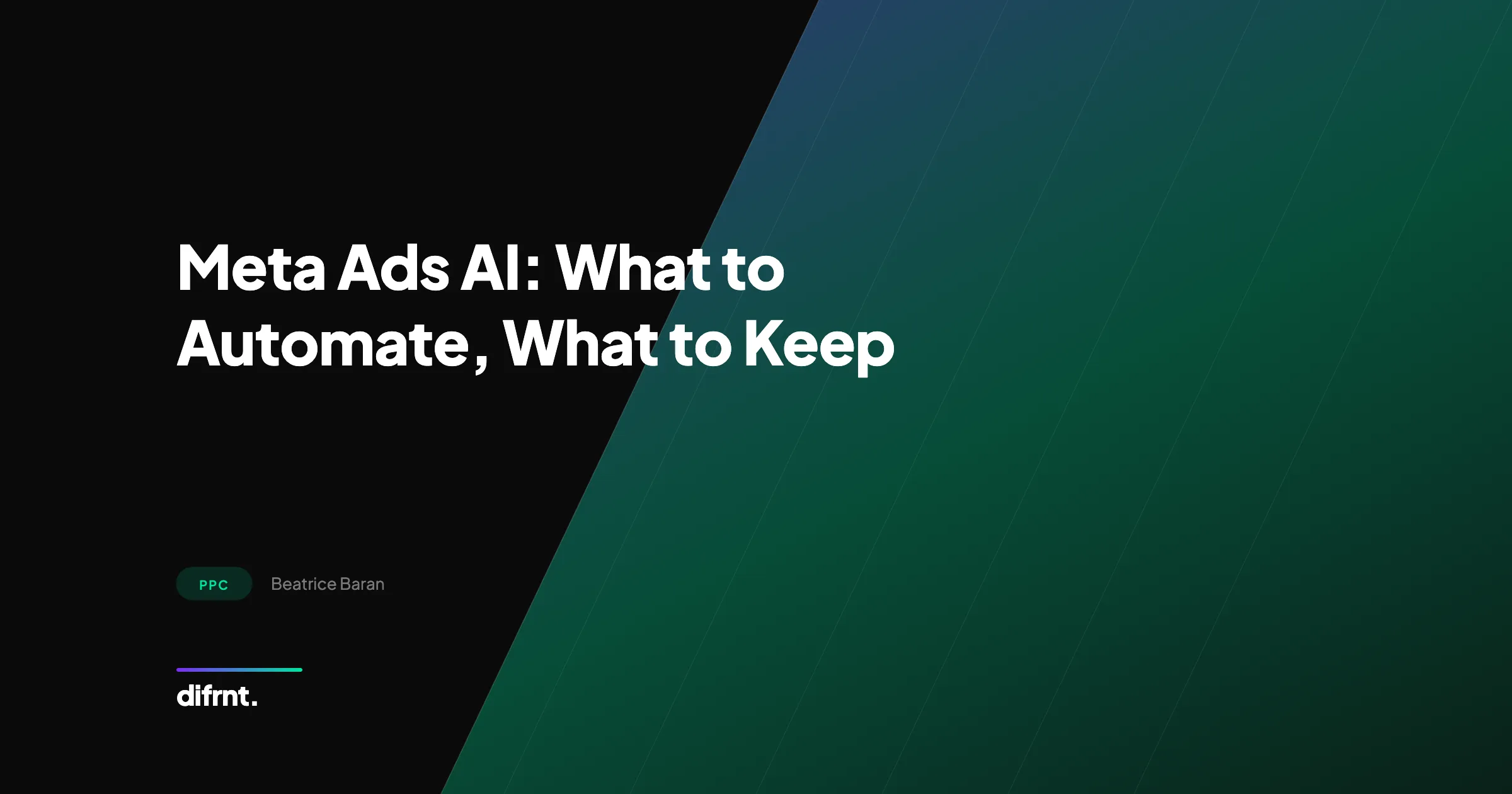 difrnt. blog illustration about Meta Ads automation and strategic campaign control