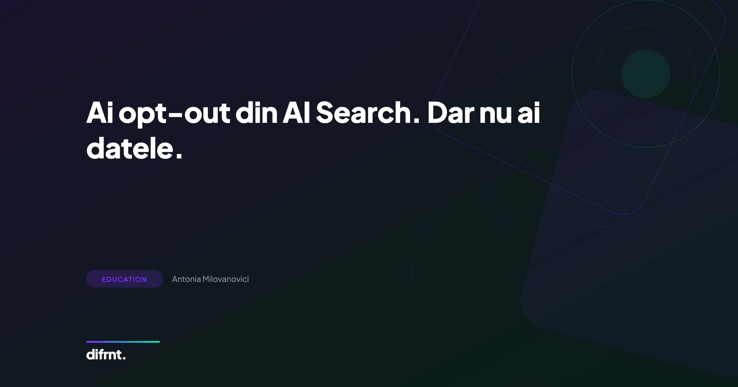 Opt-out din AI Search: Google oferă butonul dar lipsesc datele de click-uri