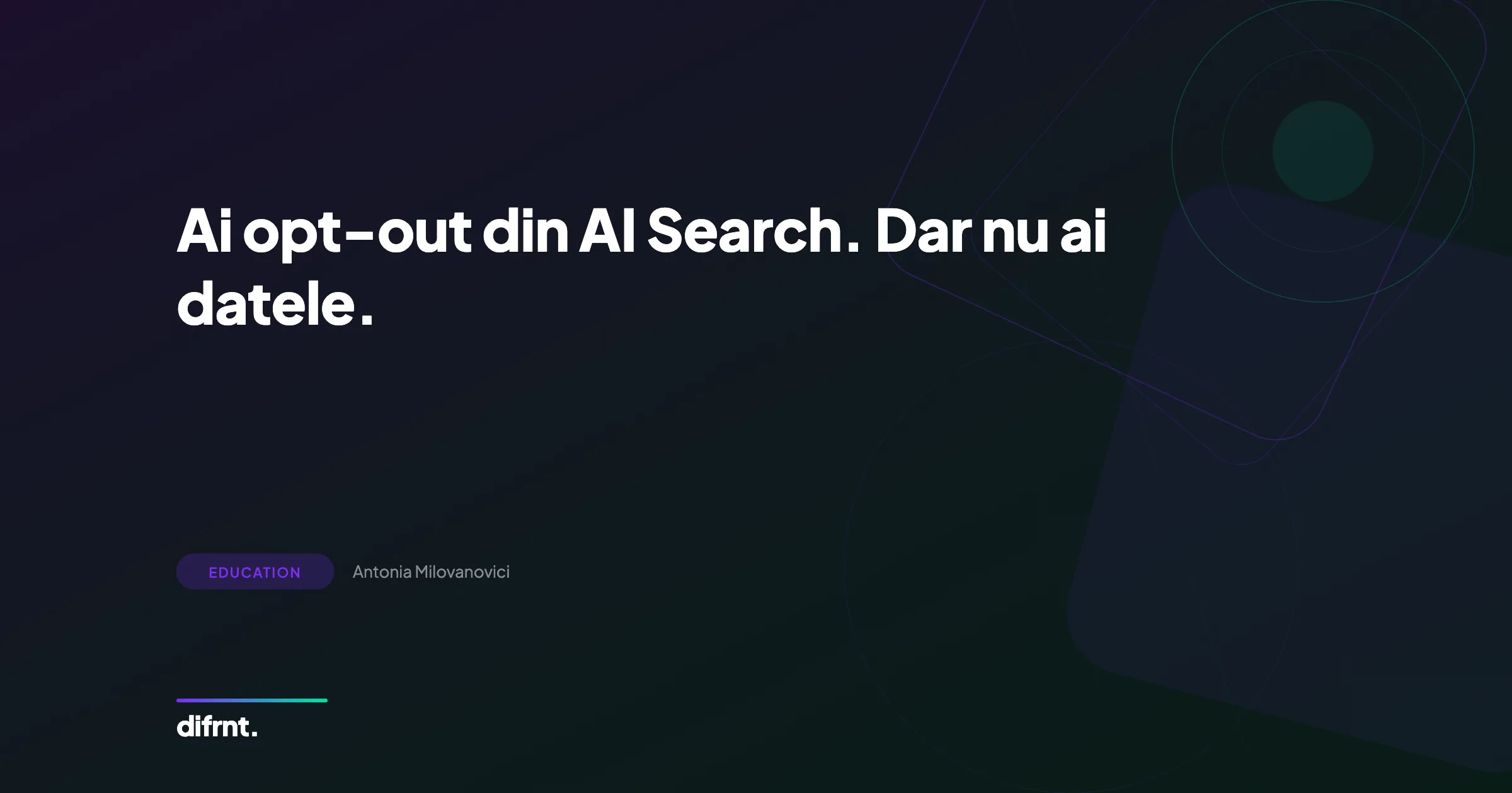 Opt-out din AI Search: Google oferă butonul dar lipsesc datele de click-uri