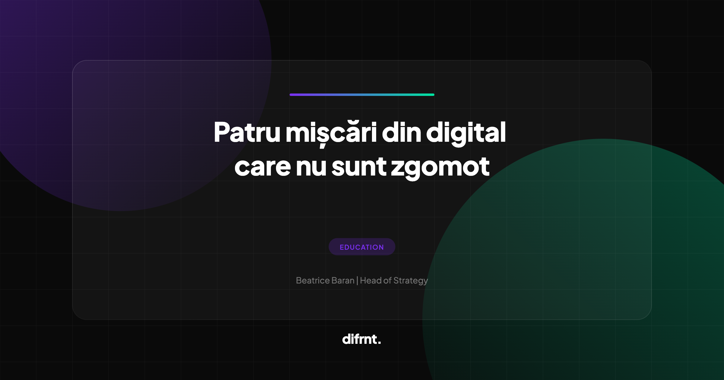 Radar difrnt. - patru mișcări strategice din marketing digital aprilie 2026
