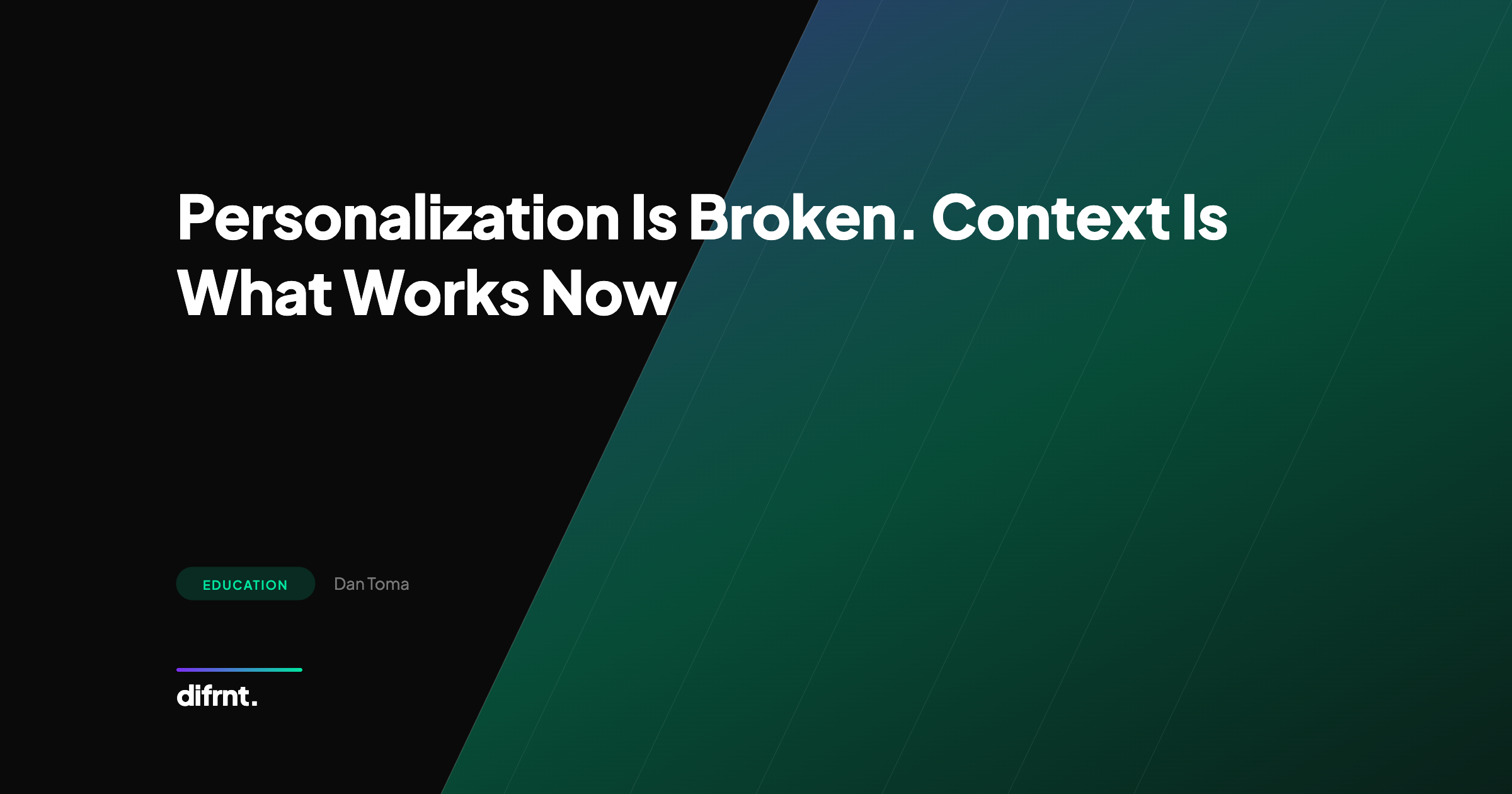 Illustration of the shift from static personalization to contextual marketing