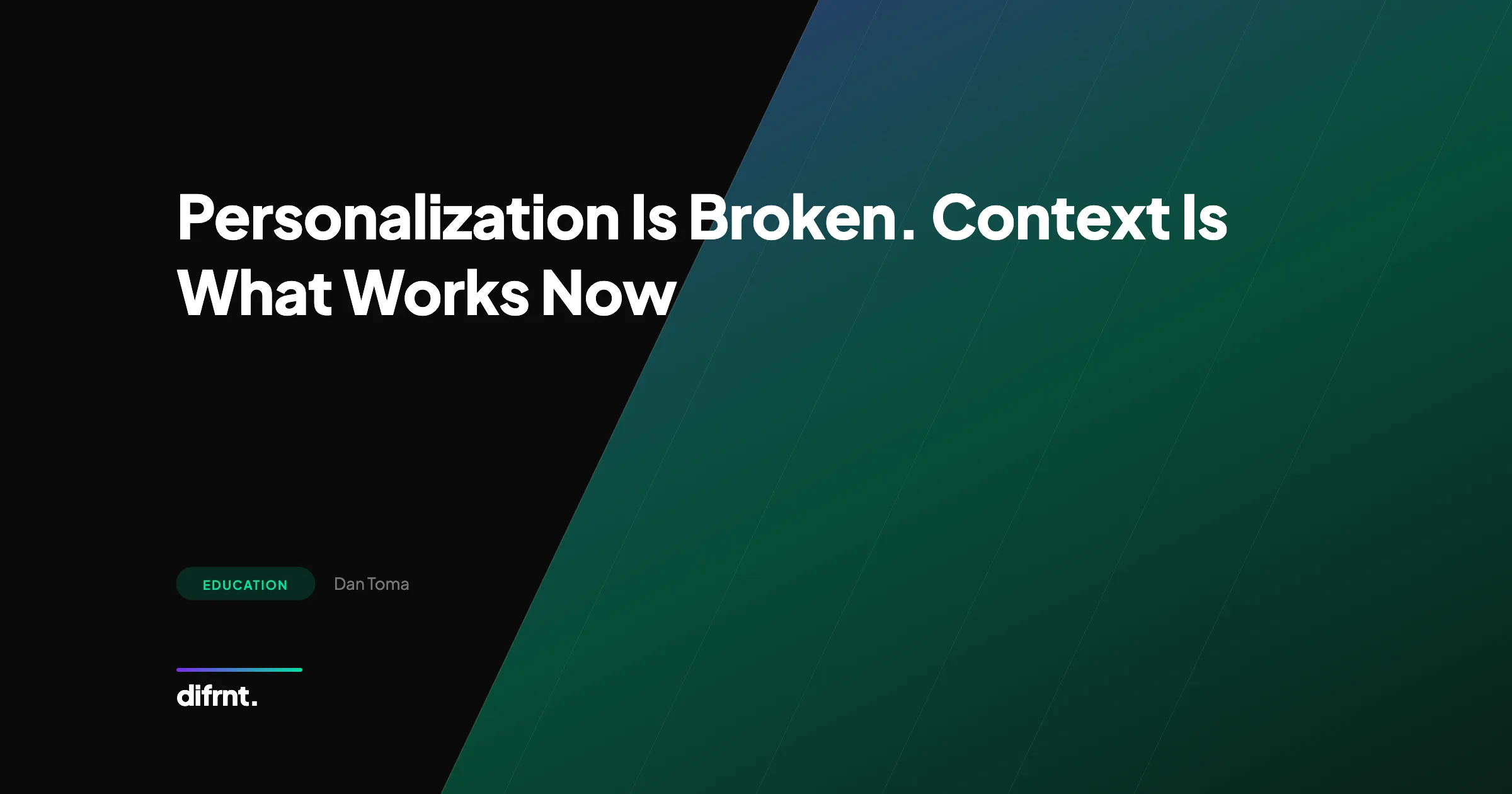 Illustration of the shift from static personalization to contextual marketing