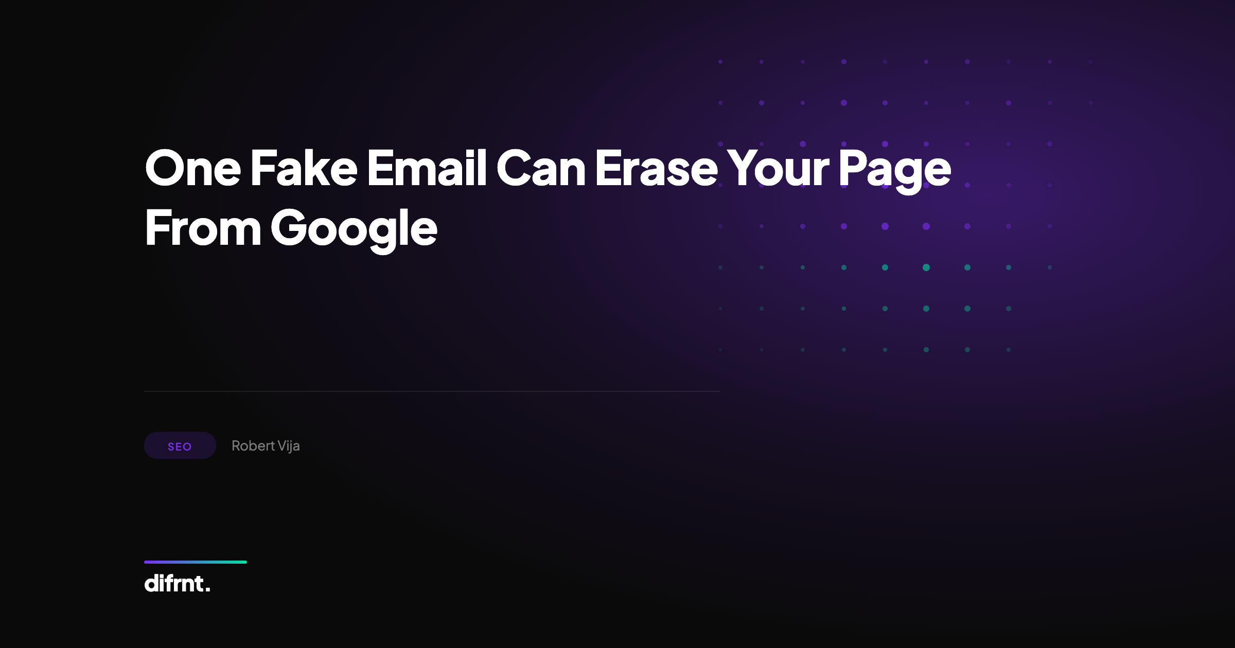 Graphic illustration about fake DMCA complaints and protecting web pages from Google Search removal