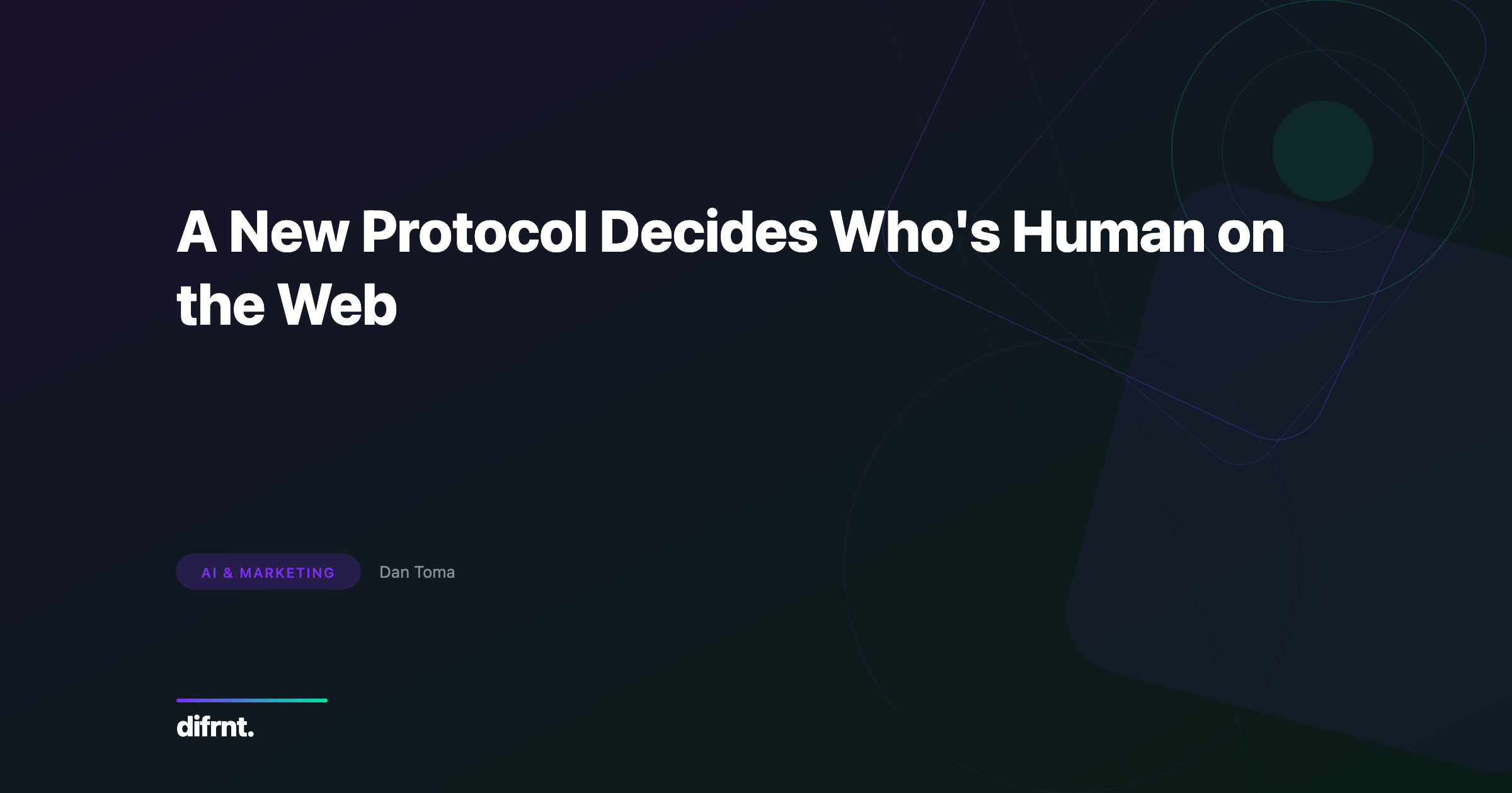 Cloudflare PACT protocol illustration showing two web traffic lanes for humans and AI agents