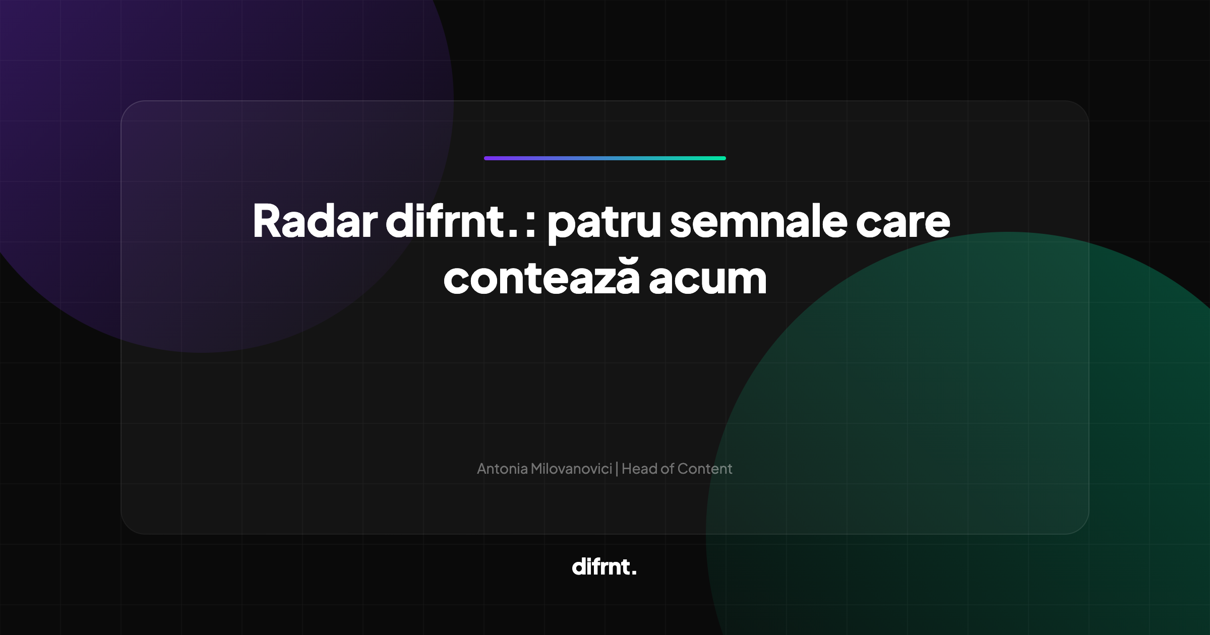 Radar difrnt.: patru semnale din piața digitală - Google Search, SEO organizațional, AI crawlers, B2B buying