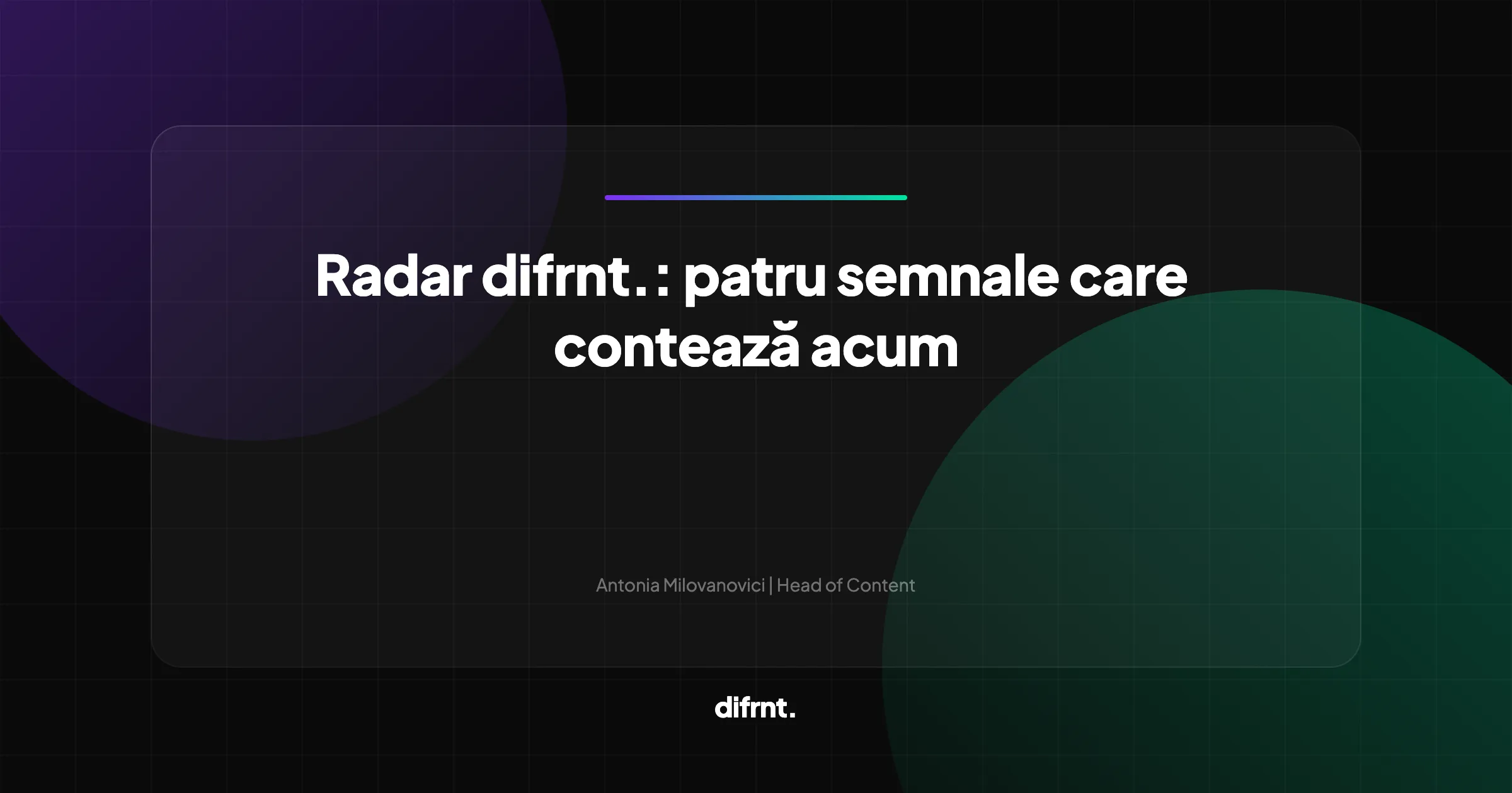 Radar difrnt.: patru semnale din piața digitală - Google Search, SEO organizațional, AI crawlers, B2B buying
