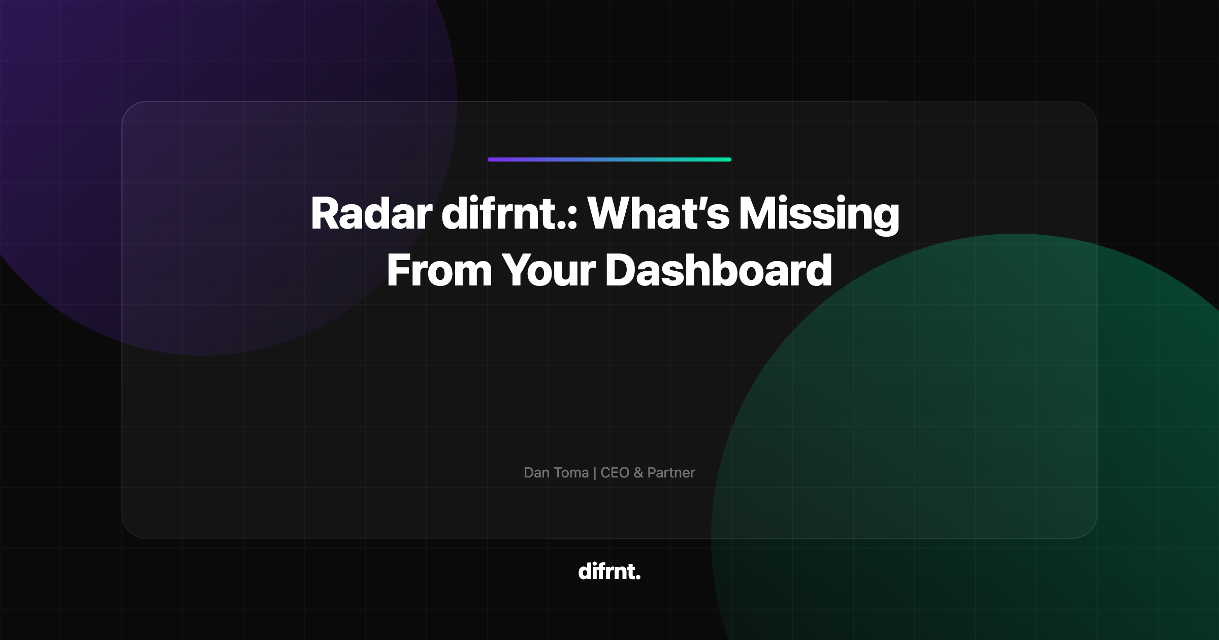 Radar difrnt.: analysis of recent changes in AI, SEO and digital marketing metrics