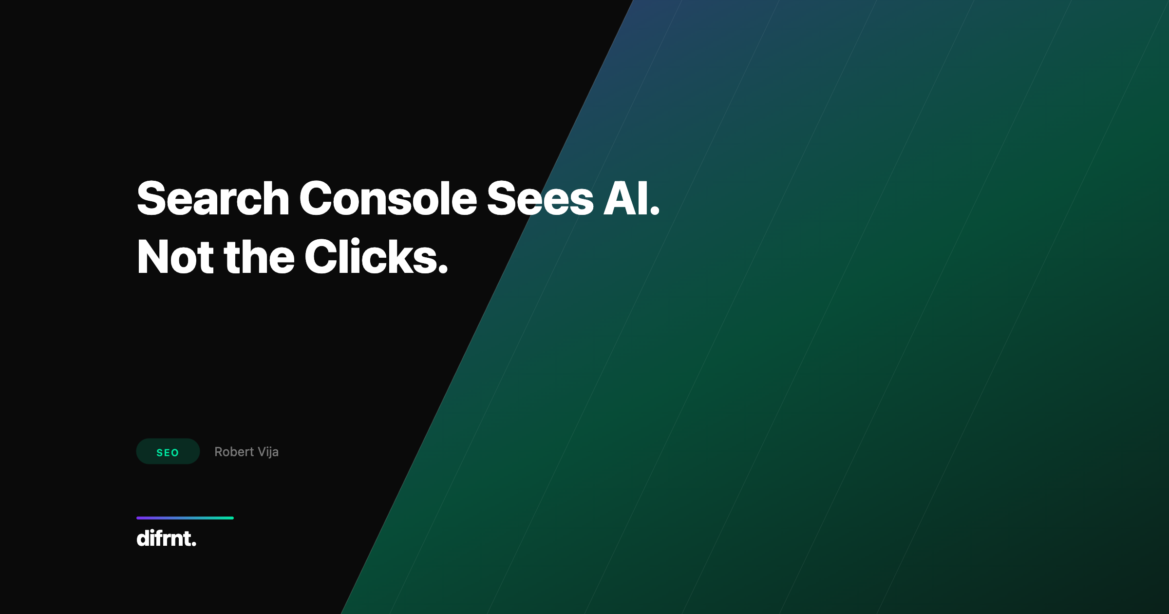 AI reports in Google Search Console showing impression data with missing click metrics